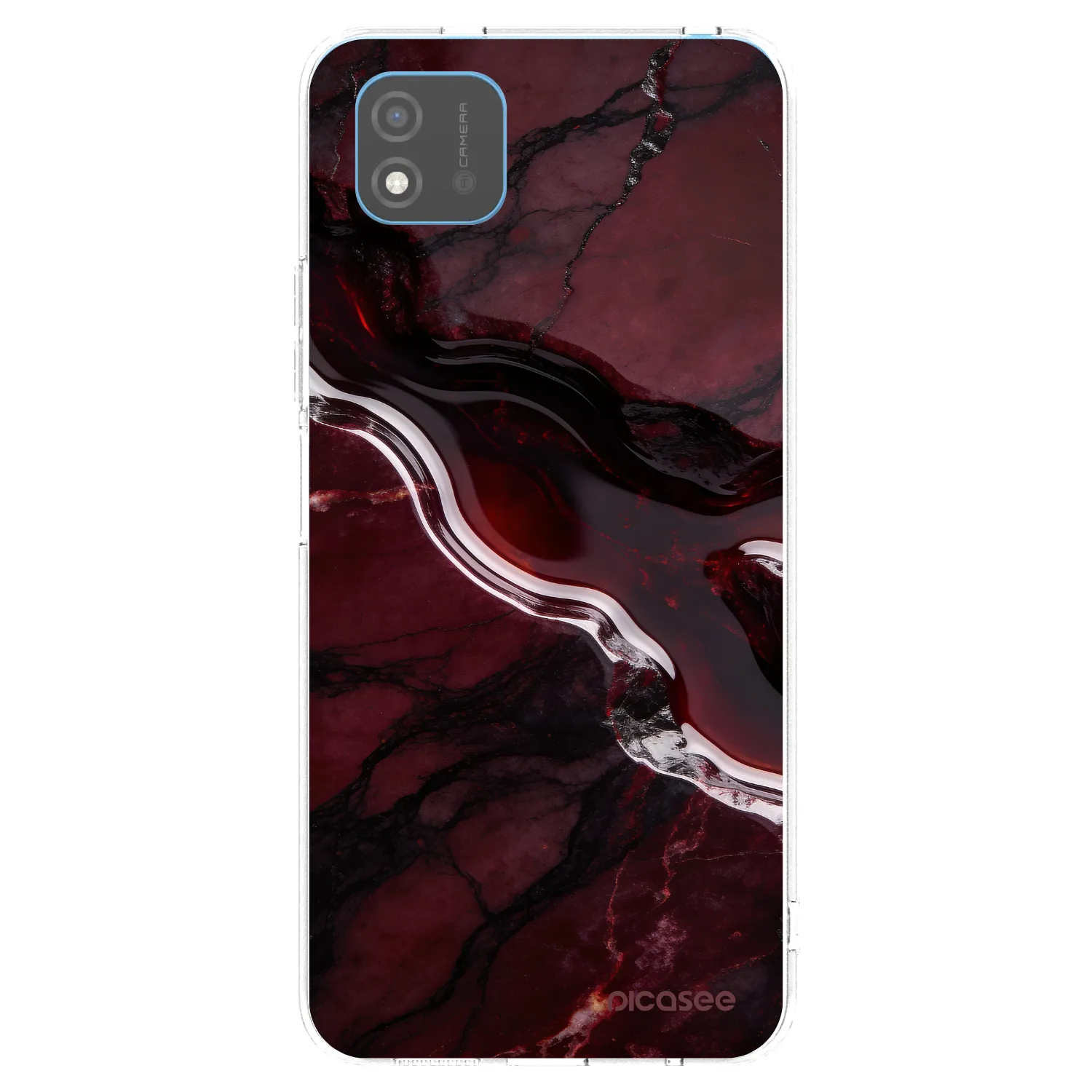 Picasee silikónový prehľadný obal pre Realme C11 (2021) - Cherry stone