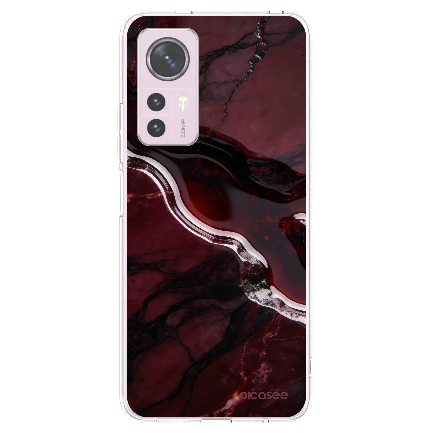 Picasee silikónový prehľadný obal pre Xiaomi 12 - Cherry stone