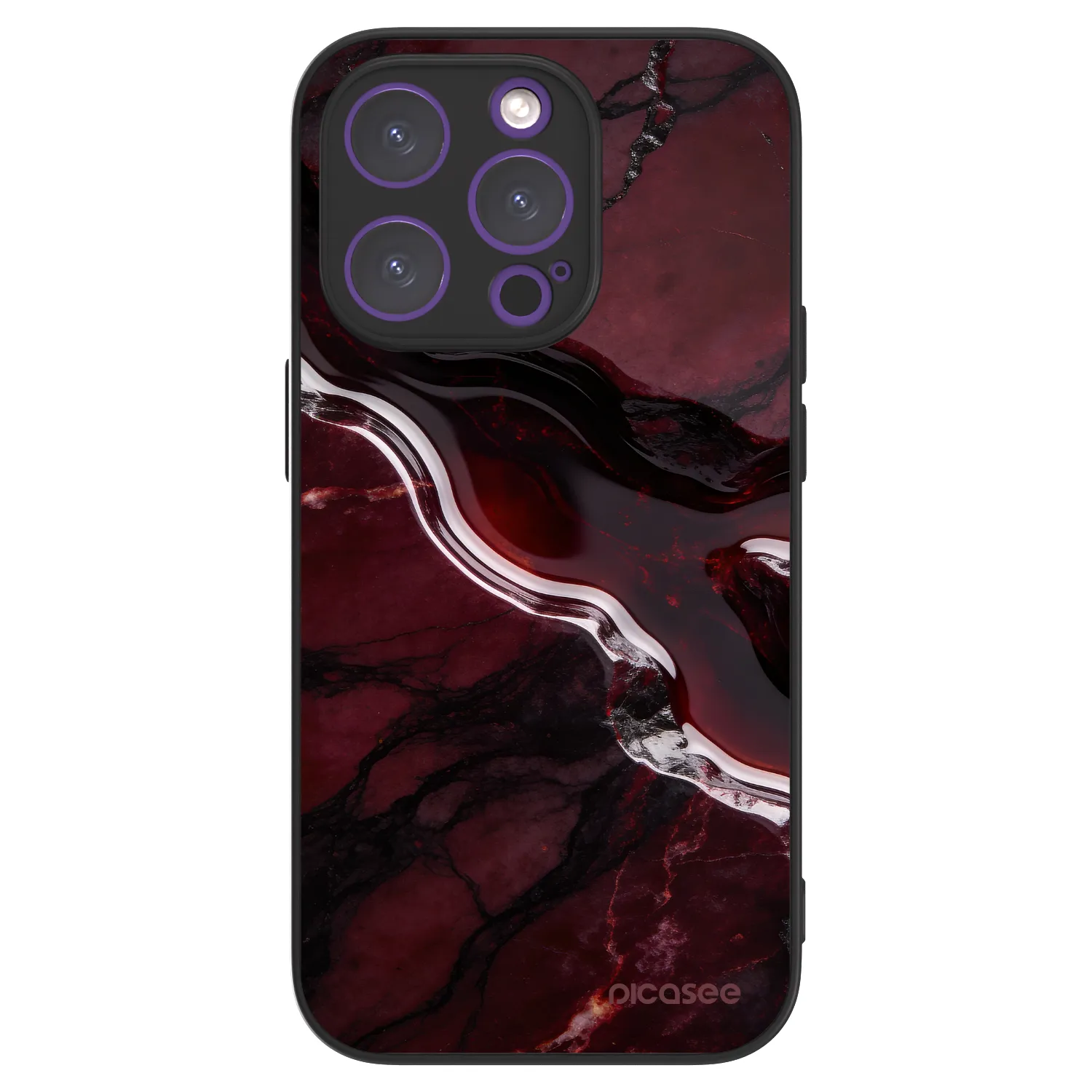 Picasee ULTIMATE CASE MagSafe pro Apple iPhone 14 Pro - Cherry stone