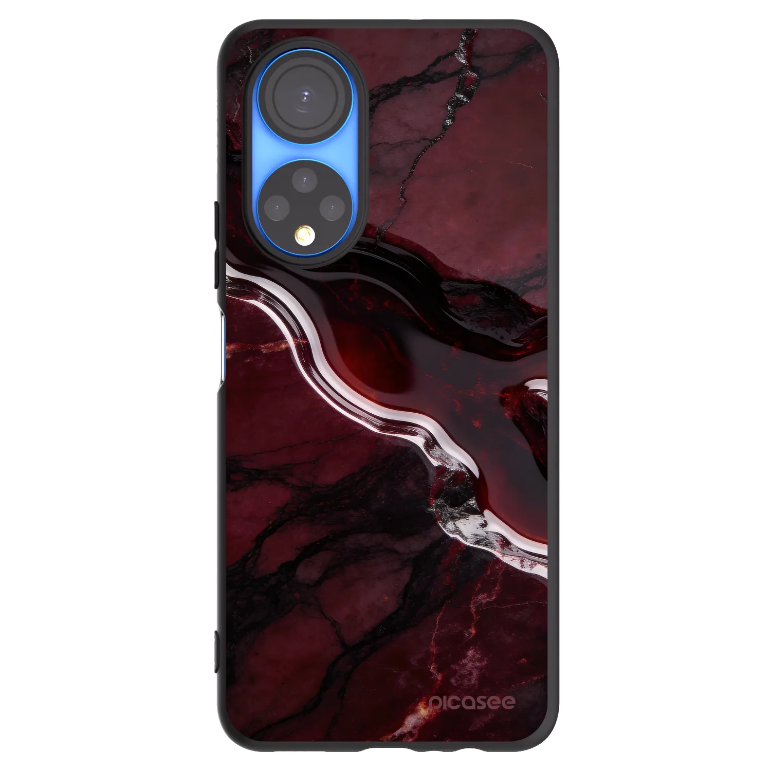 Picasee silikónový čierny obal pre Honor X7 - Cherry stone