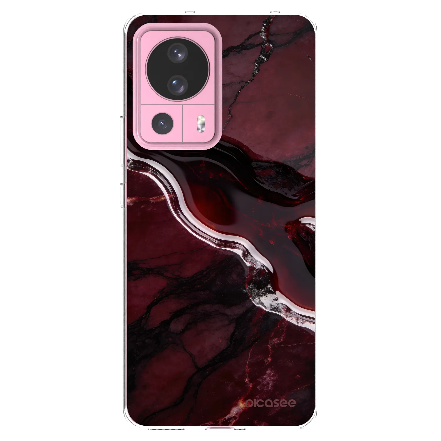 Picasee silikónový prehľadný obal pre Xiaomi 13 Lite - Cherry stone
