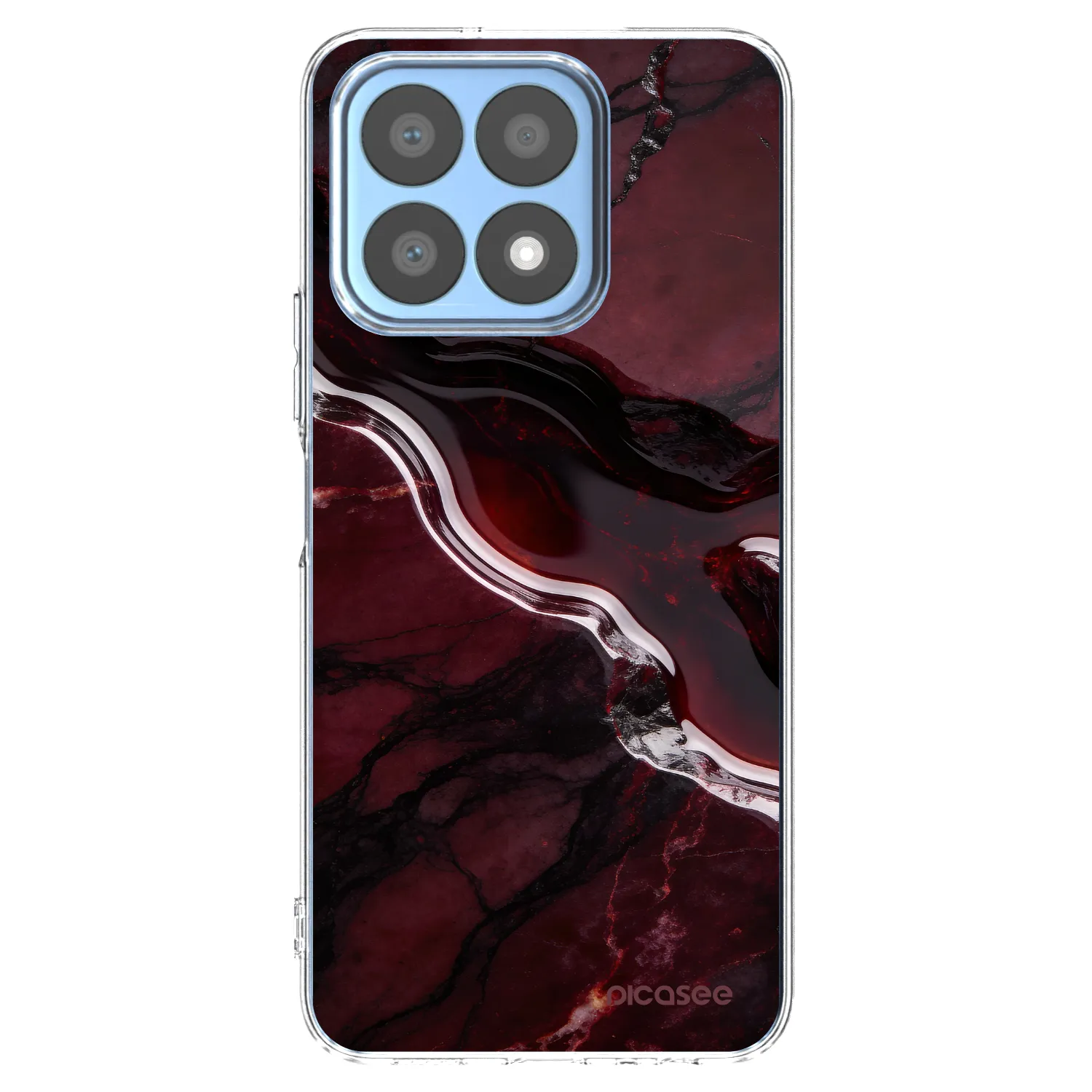 Picasee silikónový prehľadný obal pre Honor X8a - Cherry stone