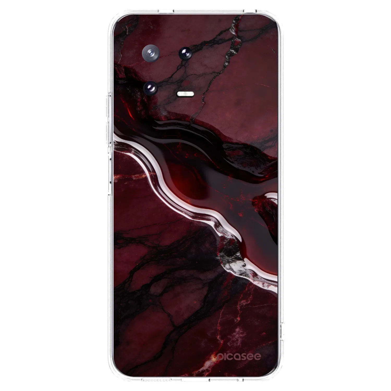Picasee silikónový prehľadný obal pre Xiaomi 13 Pro - Cherry stone