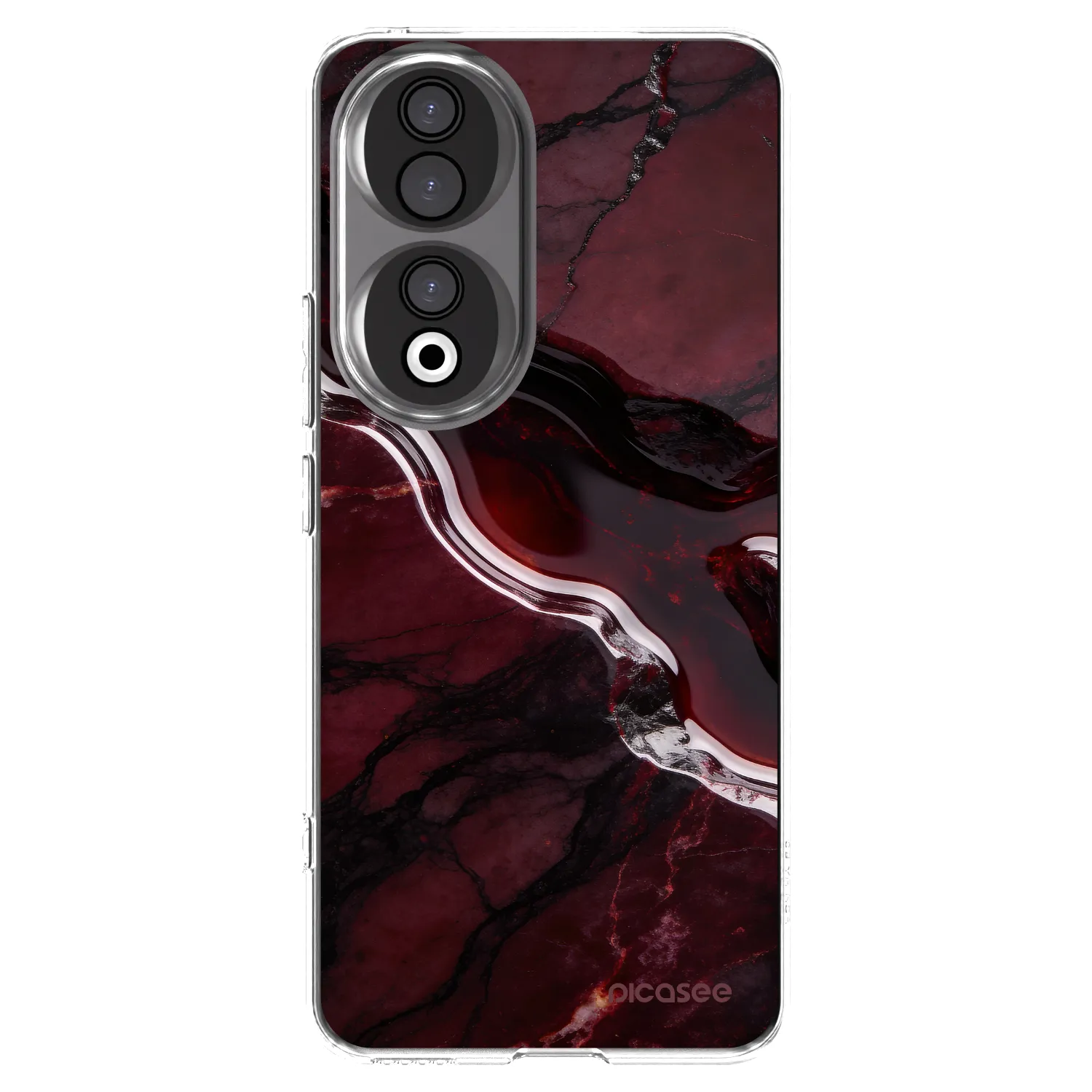 Picasee silikónový prehľadný obal pre Honor 90 5G - Cherry stone
