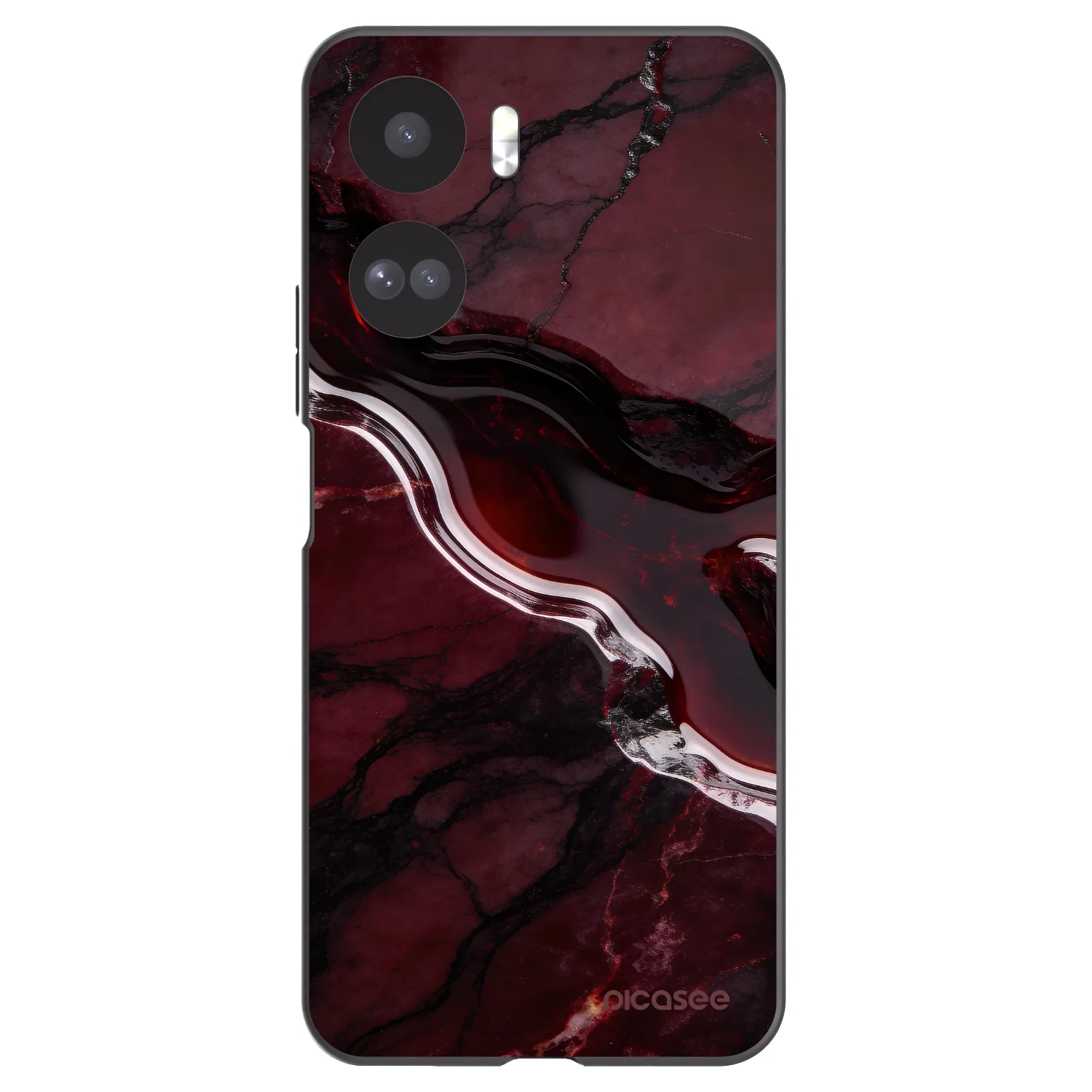 Picasee silikónový čierny obal pre Honor 90 Lite 5G - Cherry stone