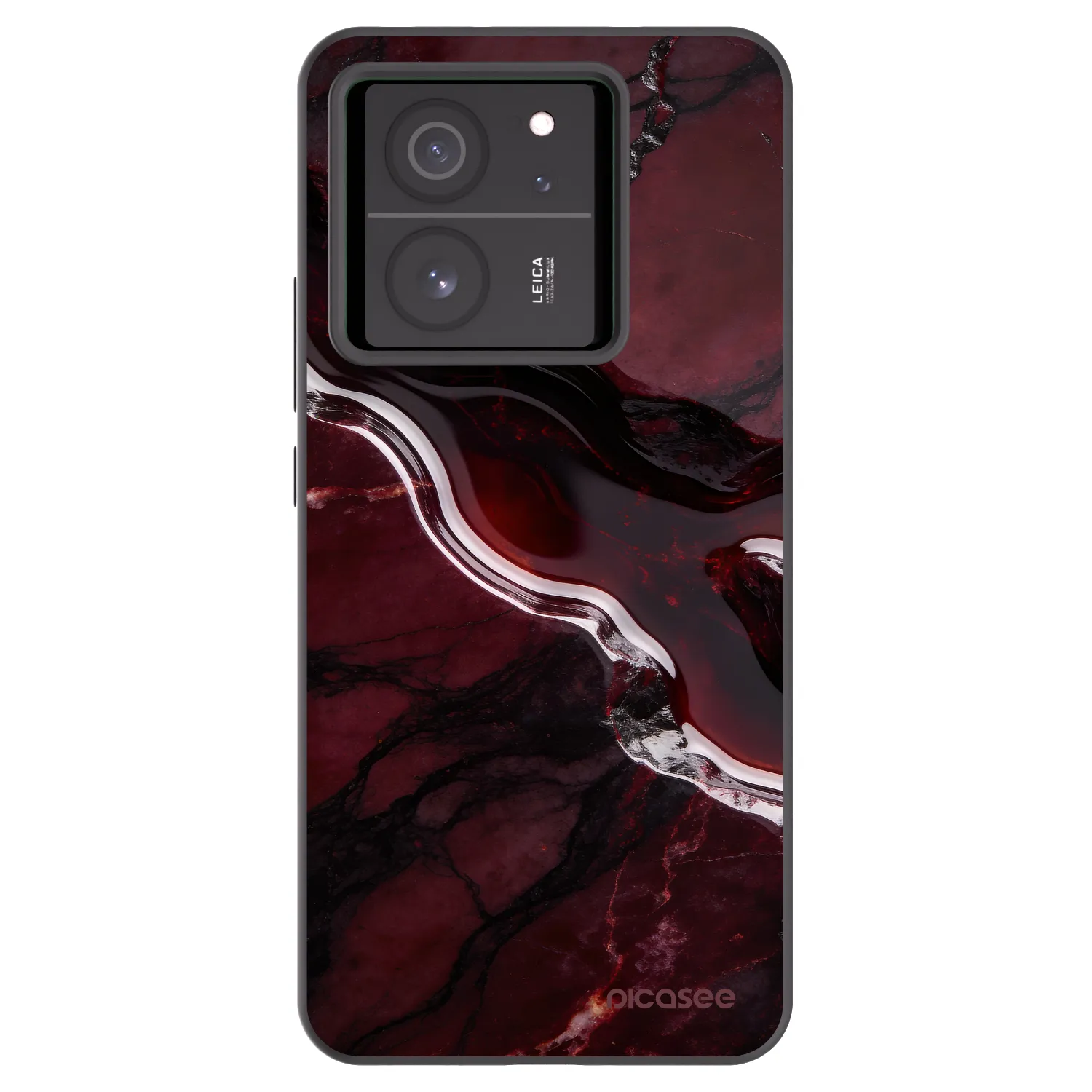 Picasee silikónový čierny obal pre Xiaomi 13T Pro - Cherry stone