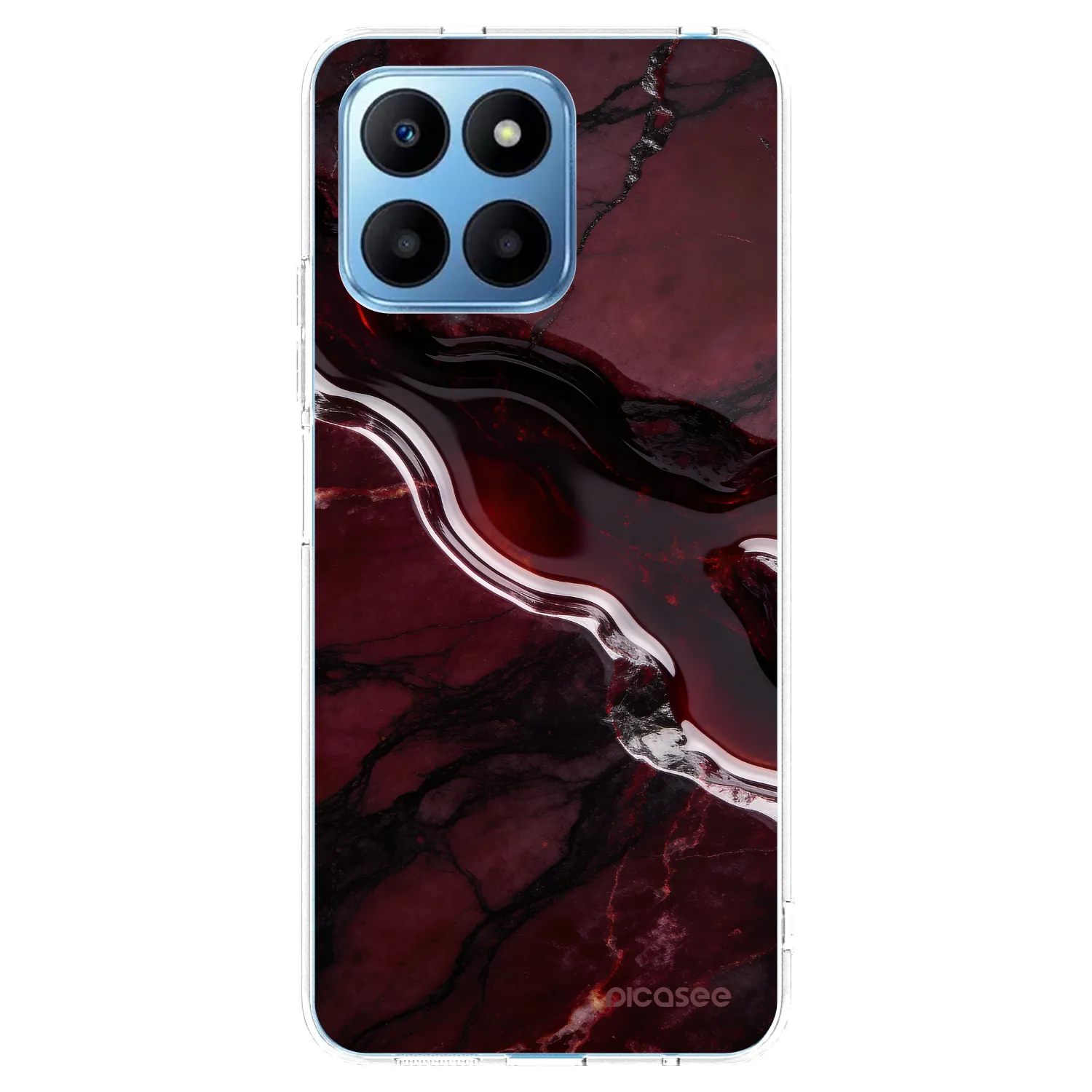 Picasee silikónový prehľadný obal pre Honor 70 Lite - Cherry stone