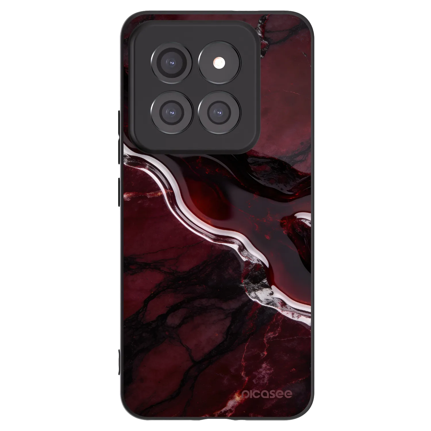 Picasee silikónový čierny obal pre Xiaomi 14 Pro - Cherry stone
