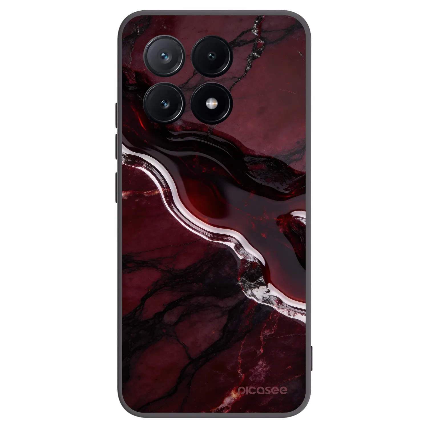 Picasee silikónový čierny obal pre Xiaomi Poco X6 Pro - Cherry stone