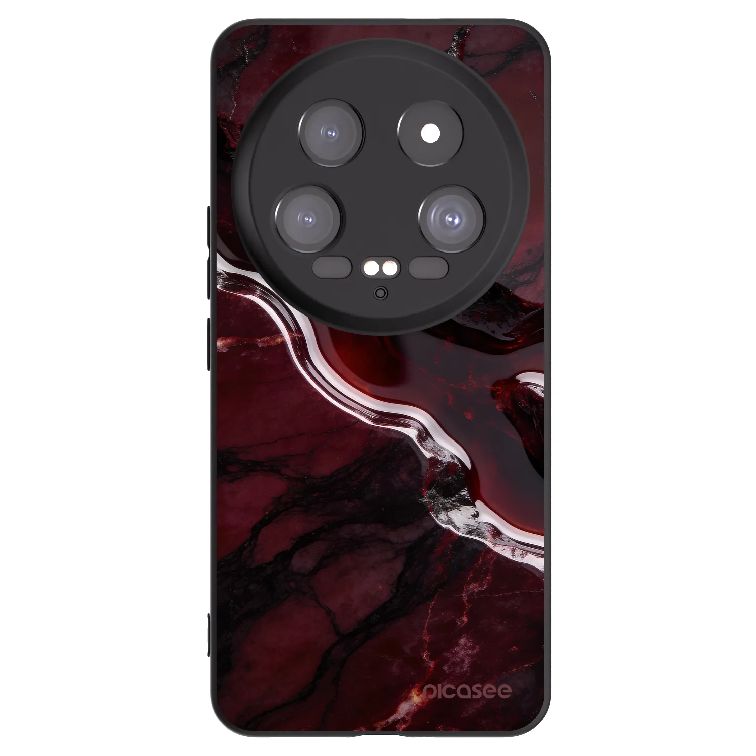 Picasee silikónový čierny obal pre Xiaomi 14 Ultra - Cherry stone
