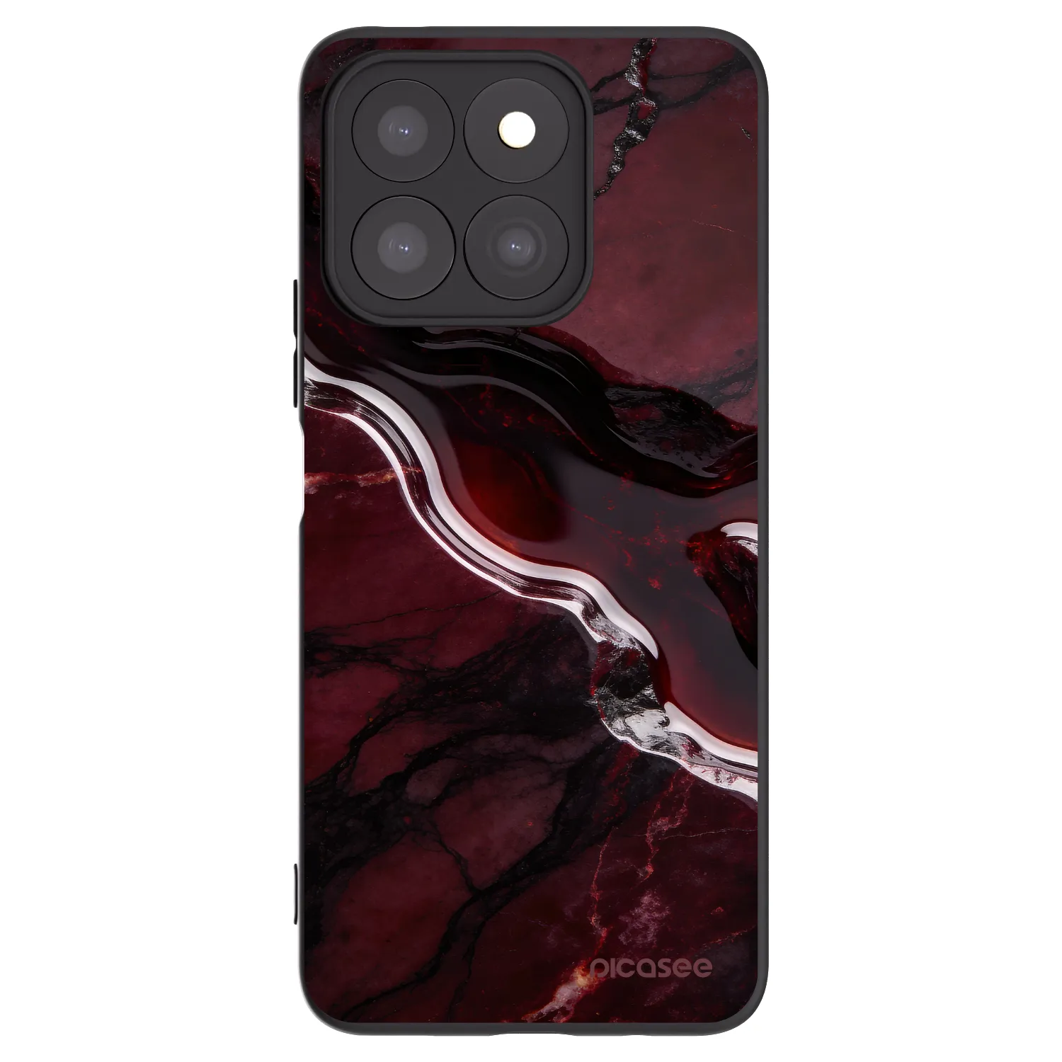 Picasee silikónový čierny obal pre Honor X8b - Cherry stone
