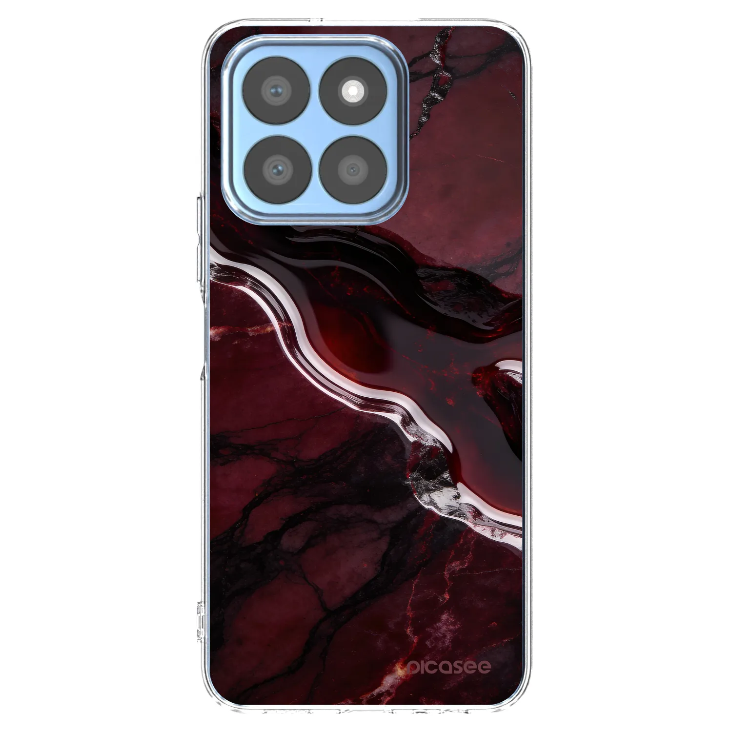 Picasee silikónový prehľadný obal pre Honor X8b - Cherry stone