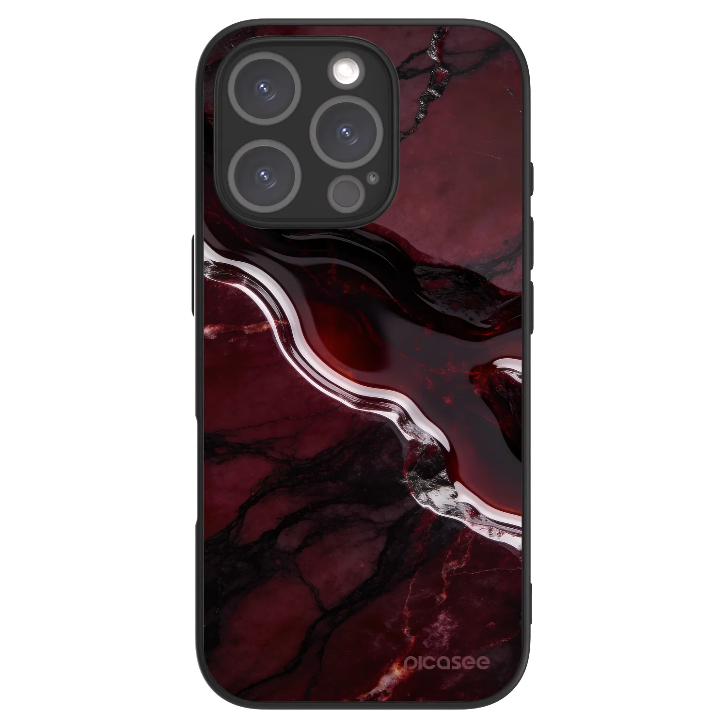Picasee ULTIMATE CASE MagSafe pro Apple iPhone 16 Pro - Cherry stone