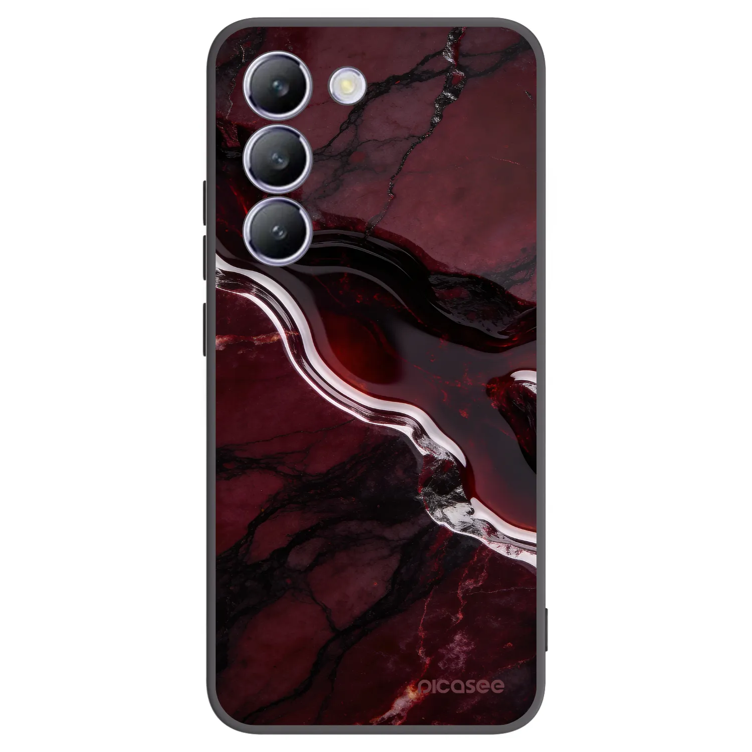 Picasee silikónový čierny obal pre Vivo V40 SE 5G - Cherry stone