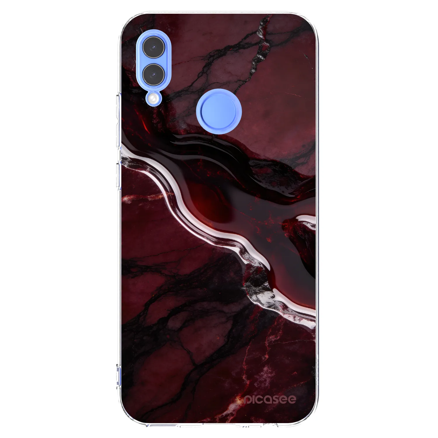 Picasee silikónový prehľadný obal pre Huawei P Smart 2019 - Cherry stone