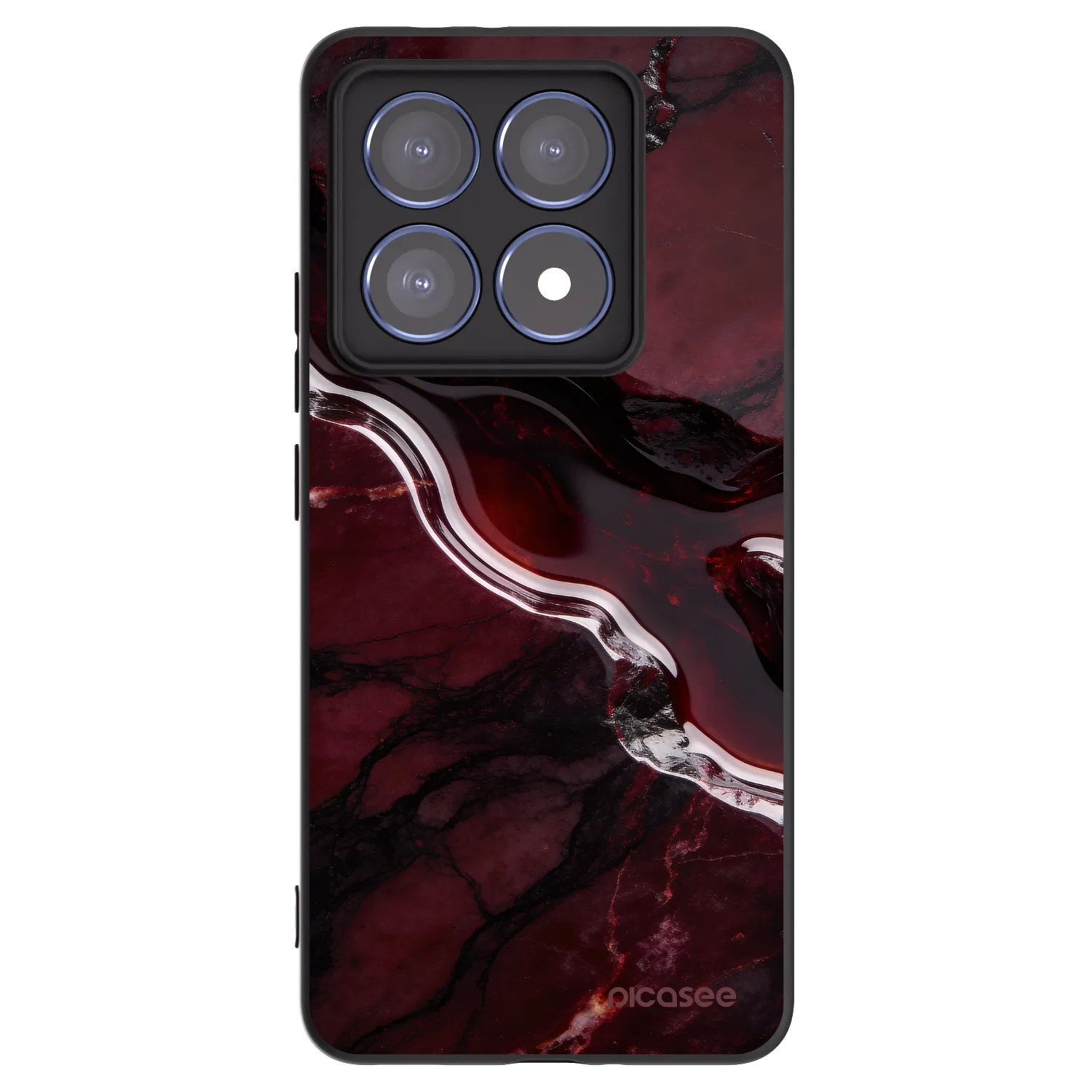 Picasee silikónový čierny obal pre Xiaomi 14T Pro - Cherry stone
