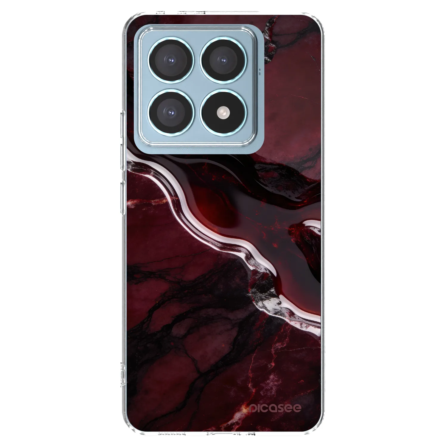 Picasee silikónový prehľadný obal pre Xiaomi 14T Pro - Cherry stone
