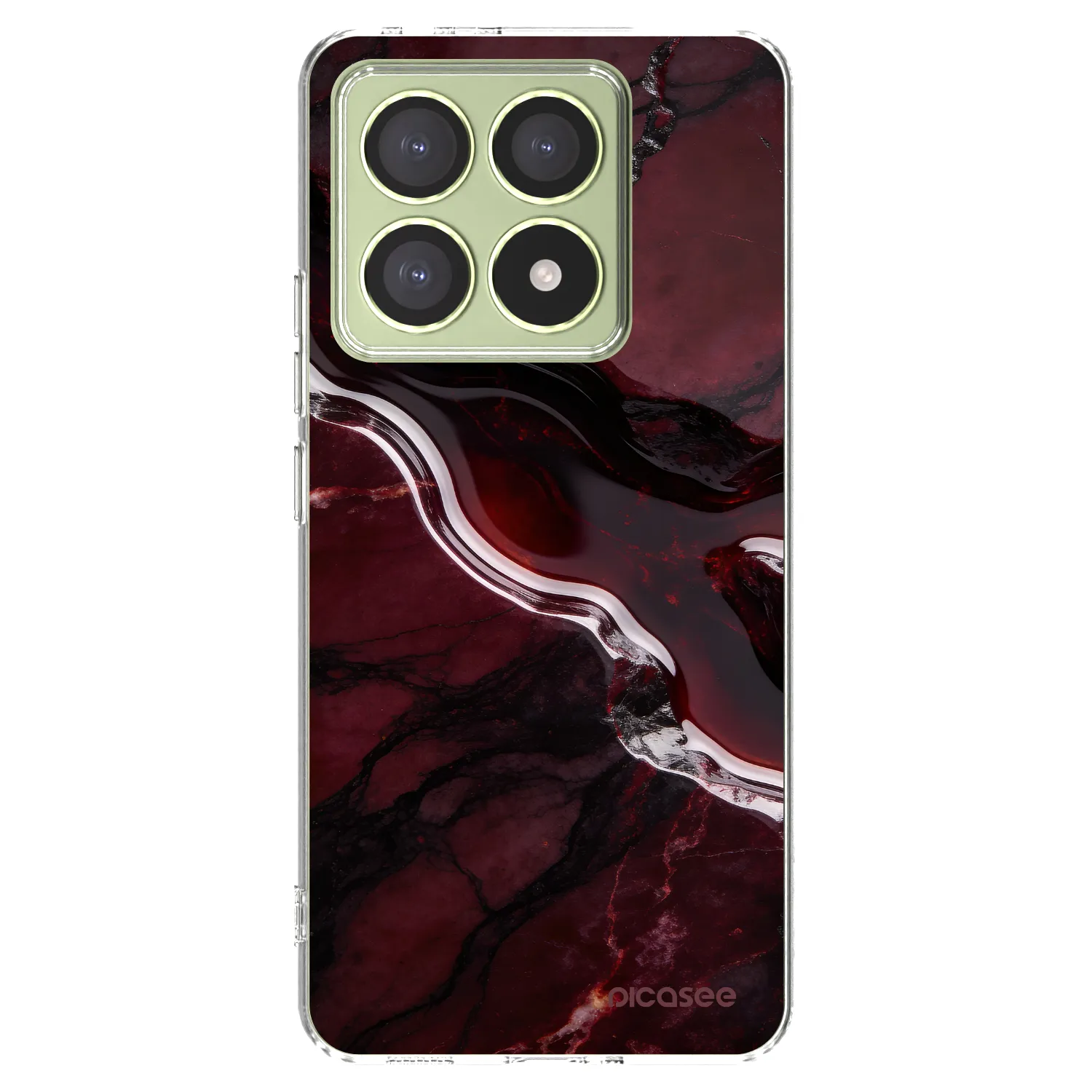 Picasee silikónový prehľadný obal pre Xiaomi 14T - Cherry stone