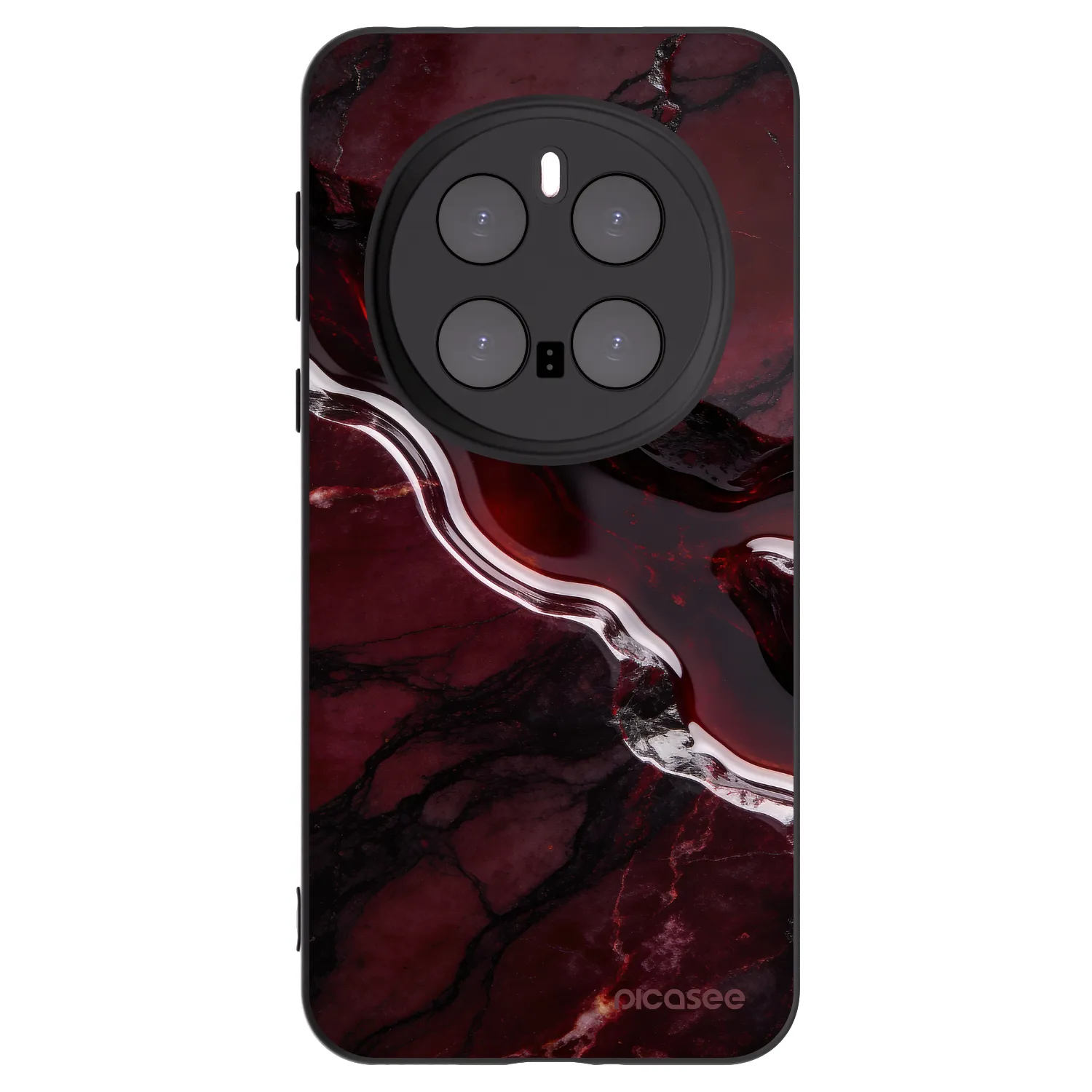 Picasee silikónový čierny obal pre Honor Magic7 Pro 5G - Cherry stone