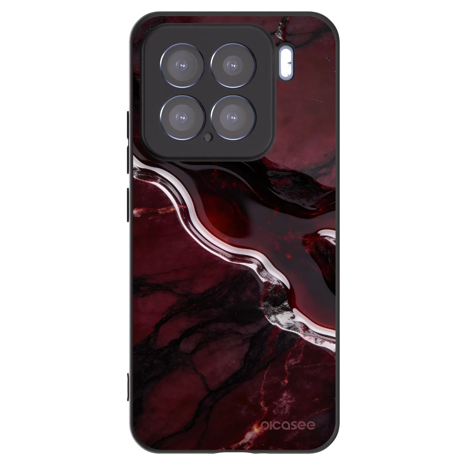 Picasee silikónový čierny obal pre Xiaomi 15 - Cherry stone
