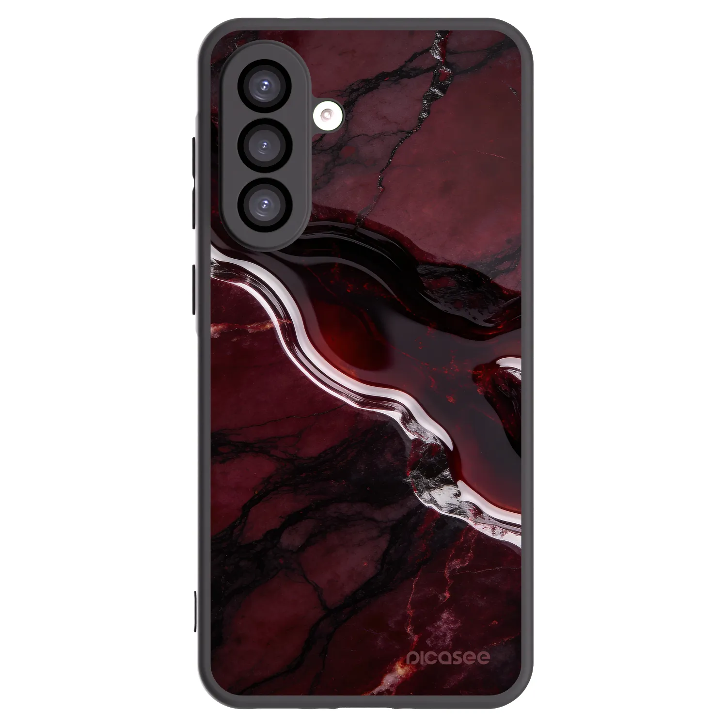 Picasee silikónový čierny obal pre Samsung Galaxy A26 5G A266B - Cherry stone