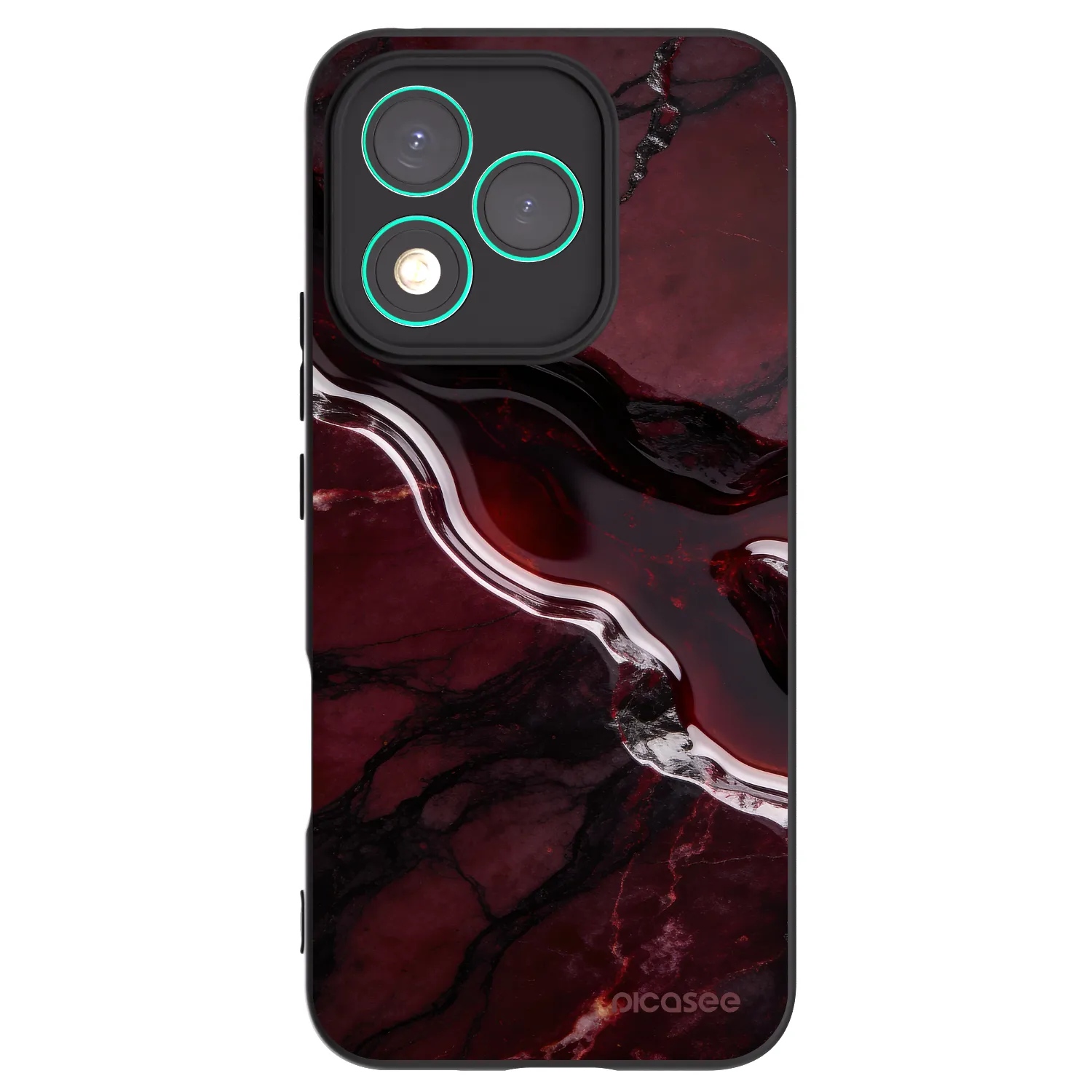 Picasee silikónový čierny obal pre Honor 400 Lite 5G - Cherry stone