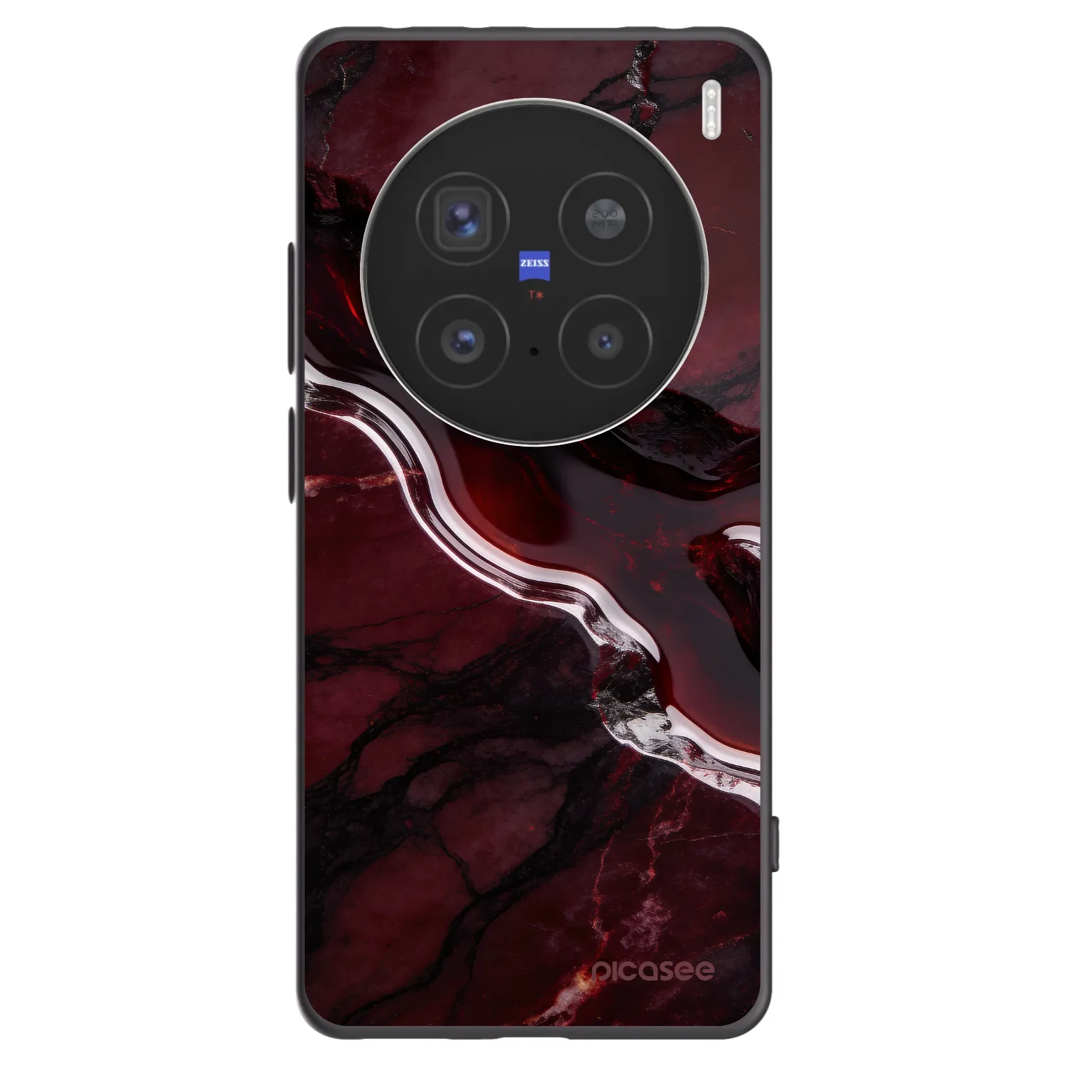 Picasee silikónový čierny obal pre Vivo X200 Pro - Cherry stone