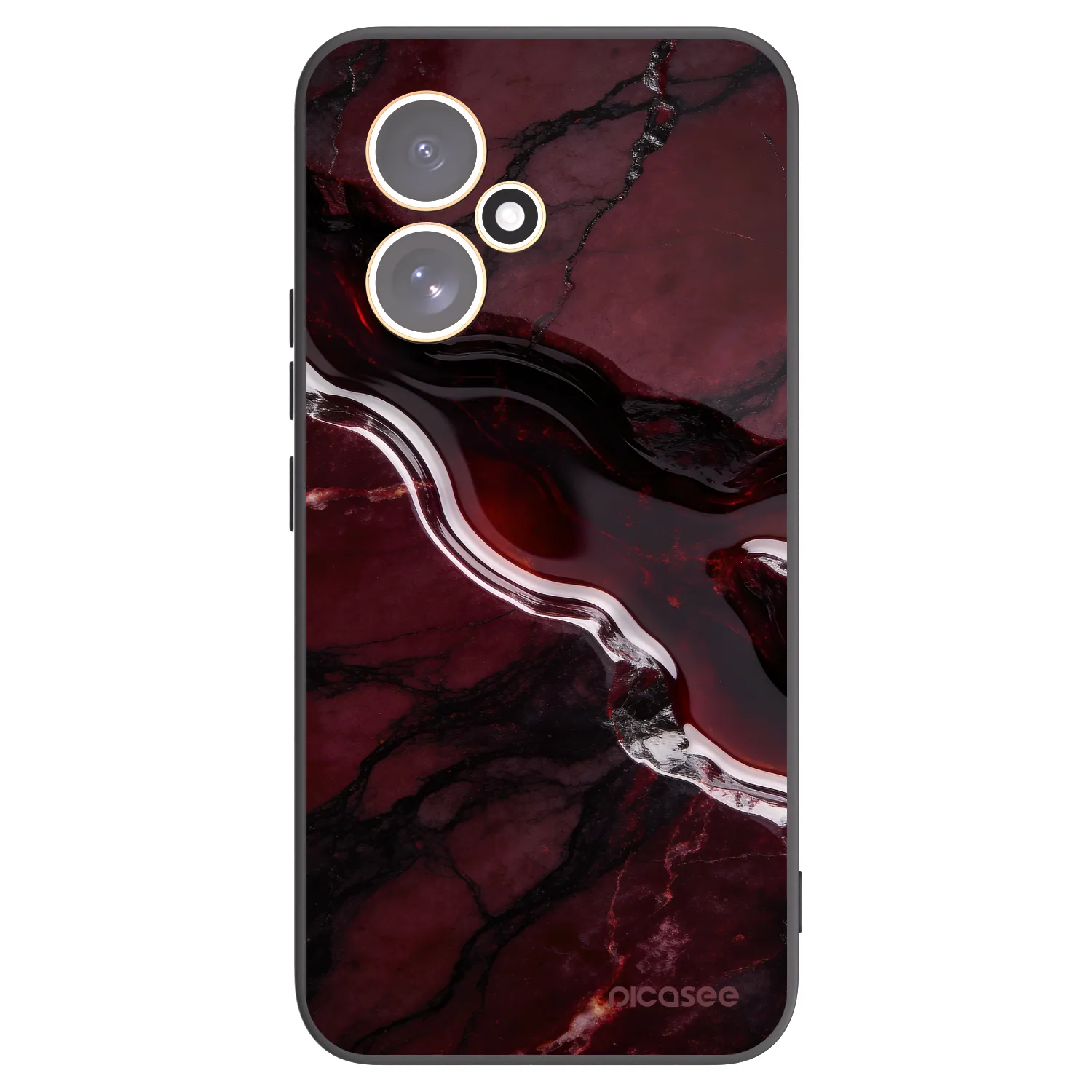 Picasee silikónový čierny obal pre Honor 400 5G - Cherry stone
