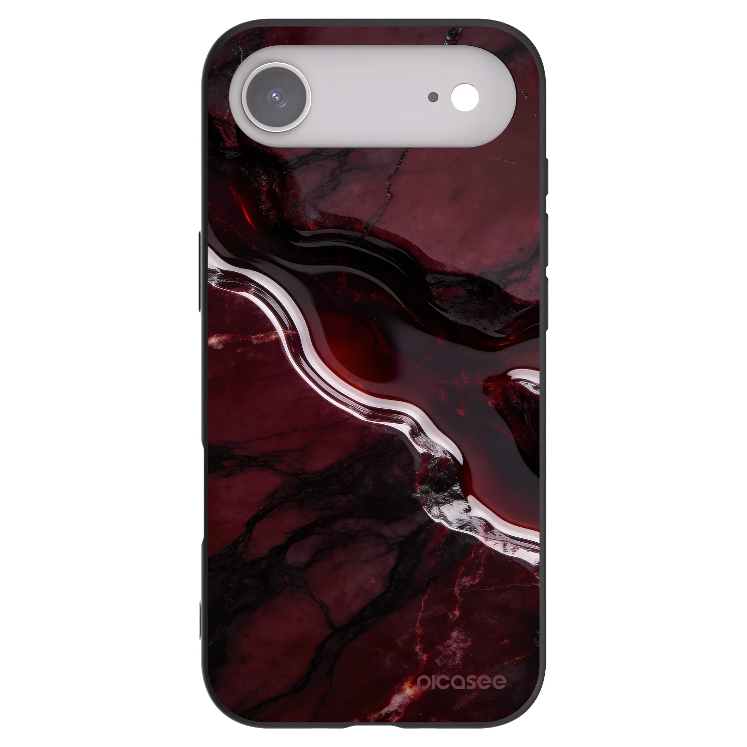 Picasee silikónový čierny obal pre Apple iPhone Air - Cherry stone