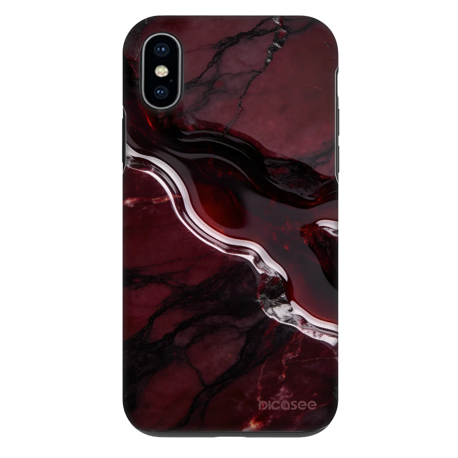 Picasee Fashion Case pre Apple iPhone X/XS - Cherry stone