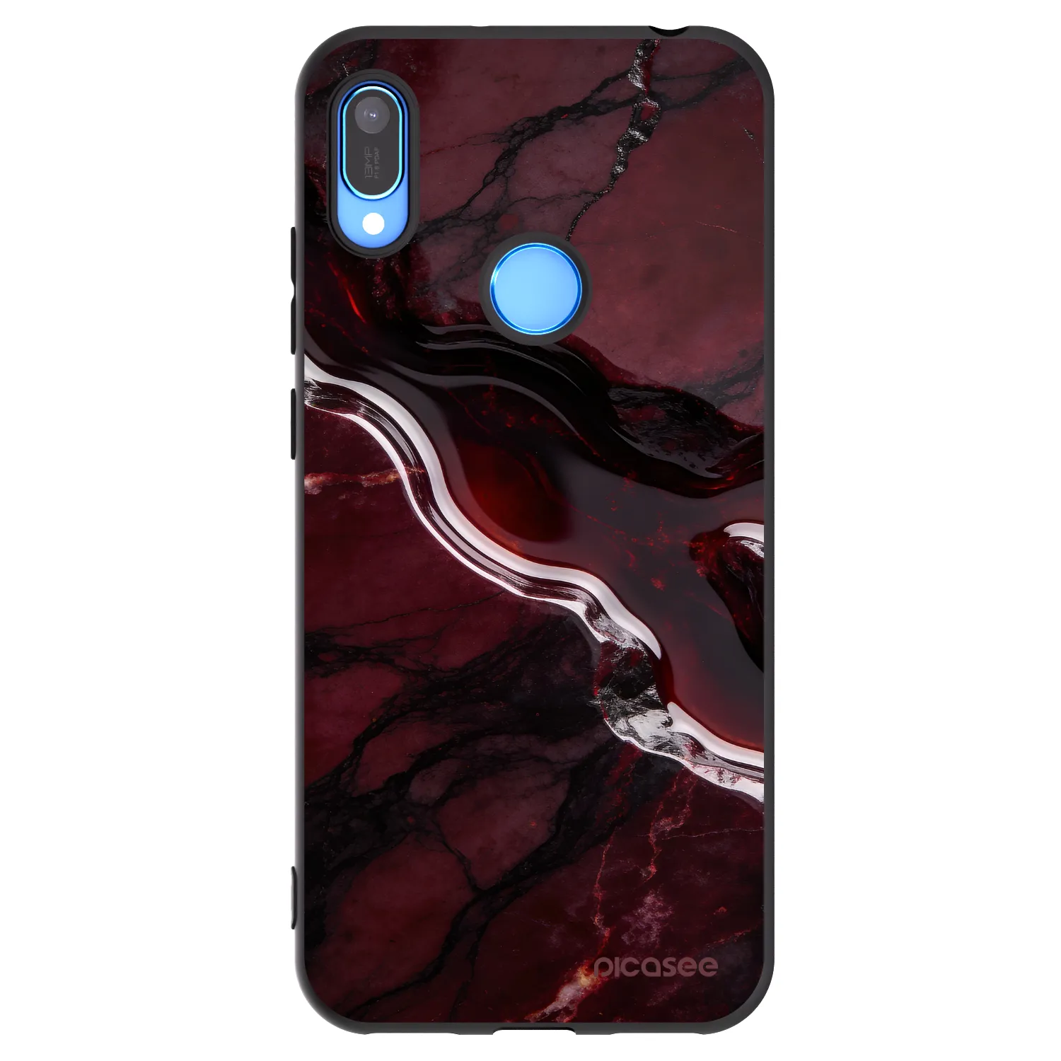 Picasee silikónový čierny obal pre Huawei Y6 2019 - Cherry stone