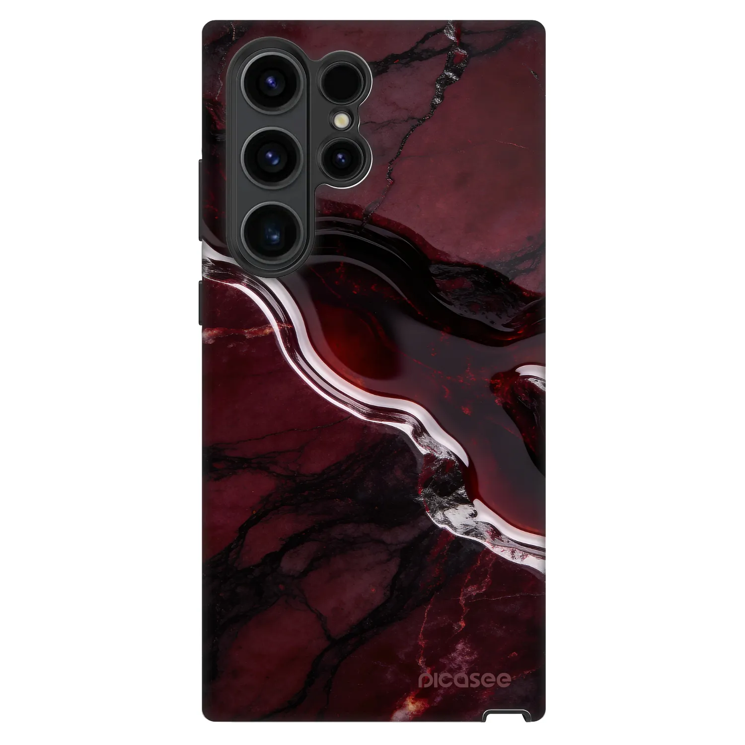 Picasee Fashion Case pre Samsung Galaxy S22 Ultra 5G - Cherry stone