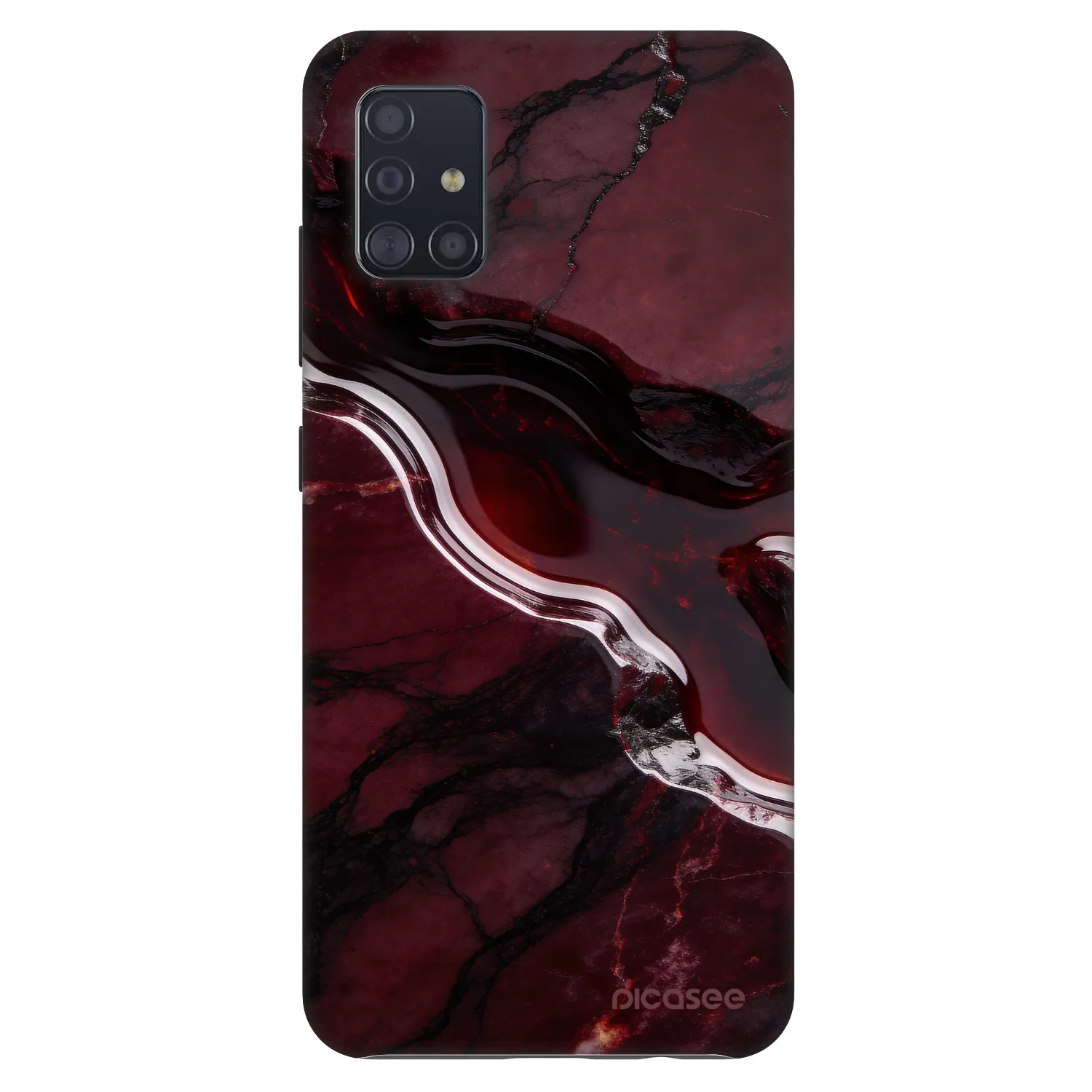 Picasee Fashion Case pre Samsung Galaxy A51 A515F - Cherry stone