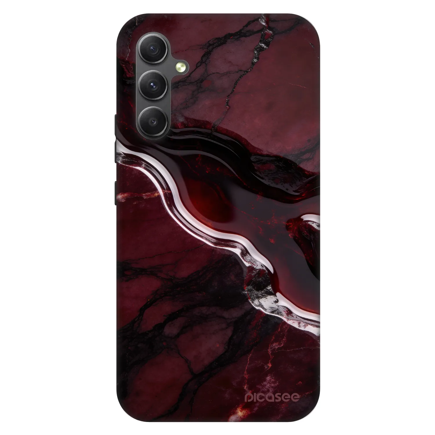 Picasee Fashion Case pre Samsung Galaxy A34 5G A346B - Cherry stone
