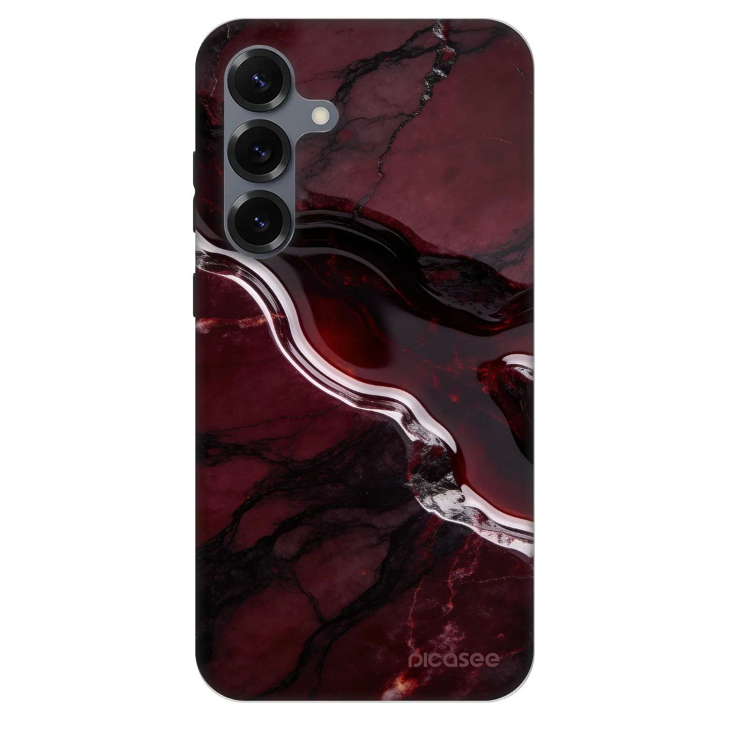 Picasee Fashion Case PowerShare pro Samsung Galaxy S25+ 5G - Cherry stone