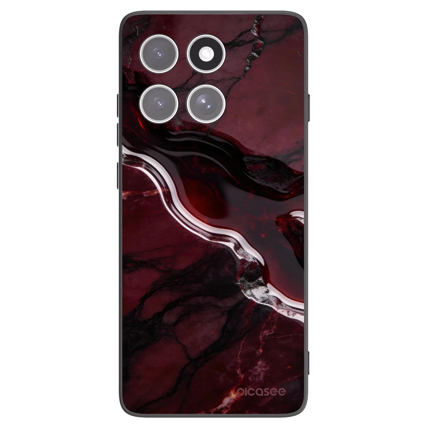 Picasee silikónový čierny obal pre Motorola Edge 60 Pro - Cherry stone