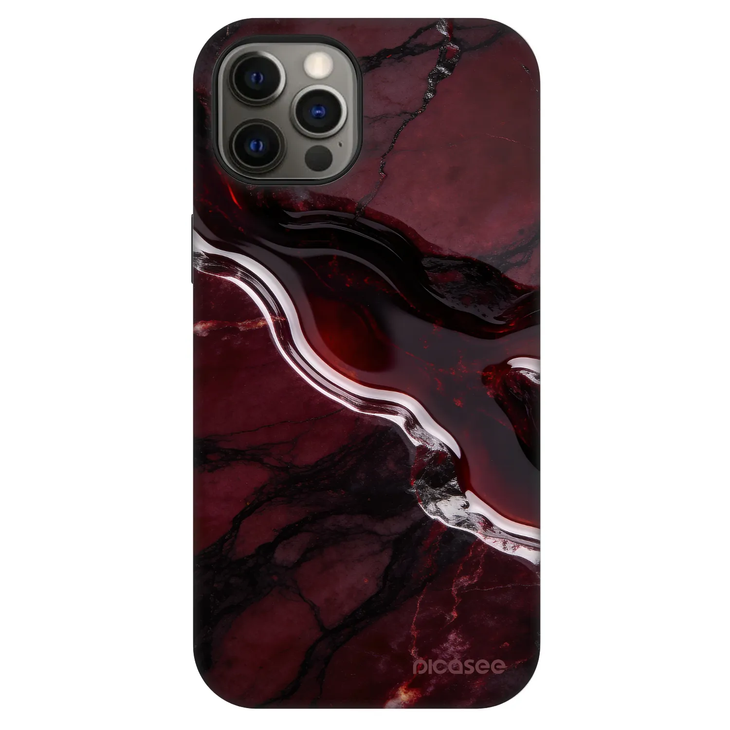Picasee Fashion Case MagSafe pre Apple iPhone 12 - Cherry stone