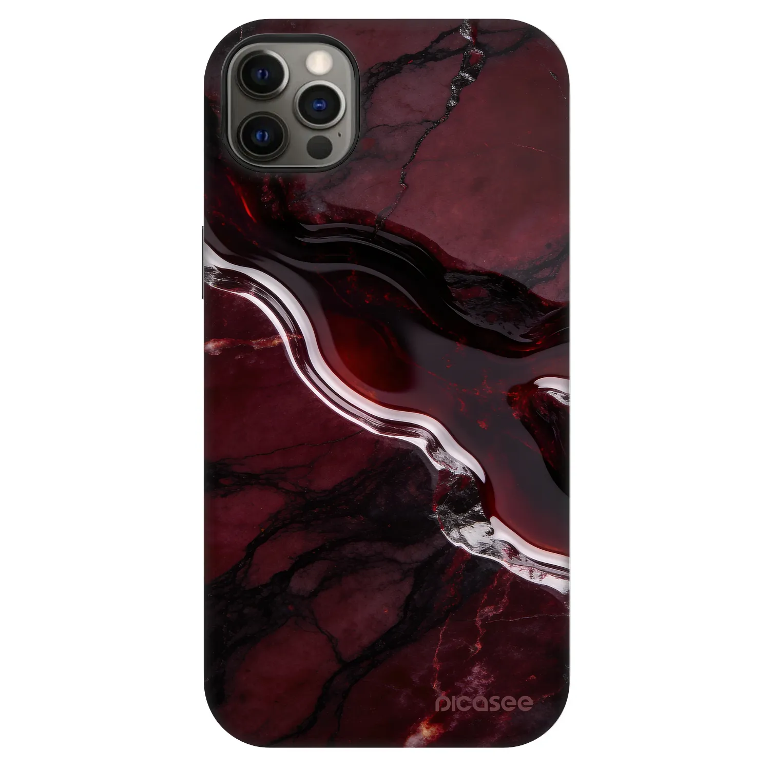 Picasee Fashion Case MagSafe pre Apple iPhone 12 Pro Max - Cherry stone