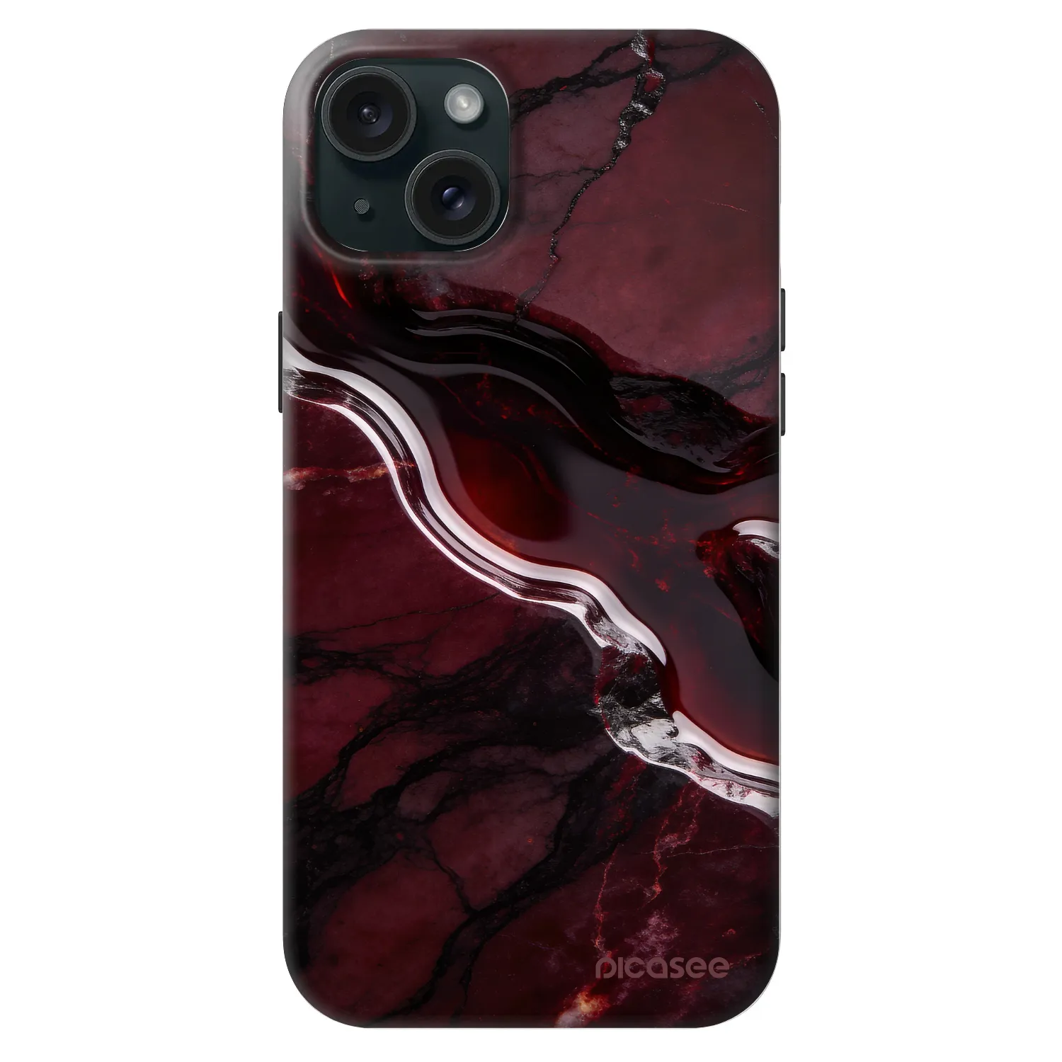 Picasee Fashion Case MagSafe pre Apple iPhone 15 Plus - Cherry stone