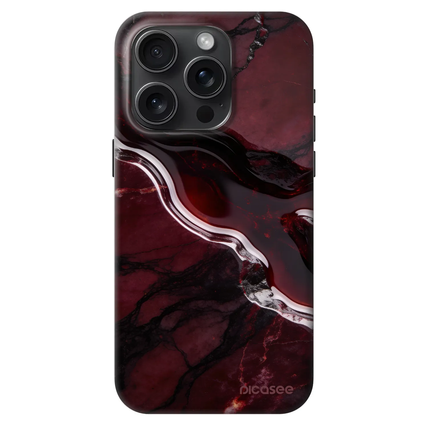 Picasee Fashion Case MagSafe pre Apple iPhone 15 Pro - Cherry stone