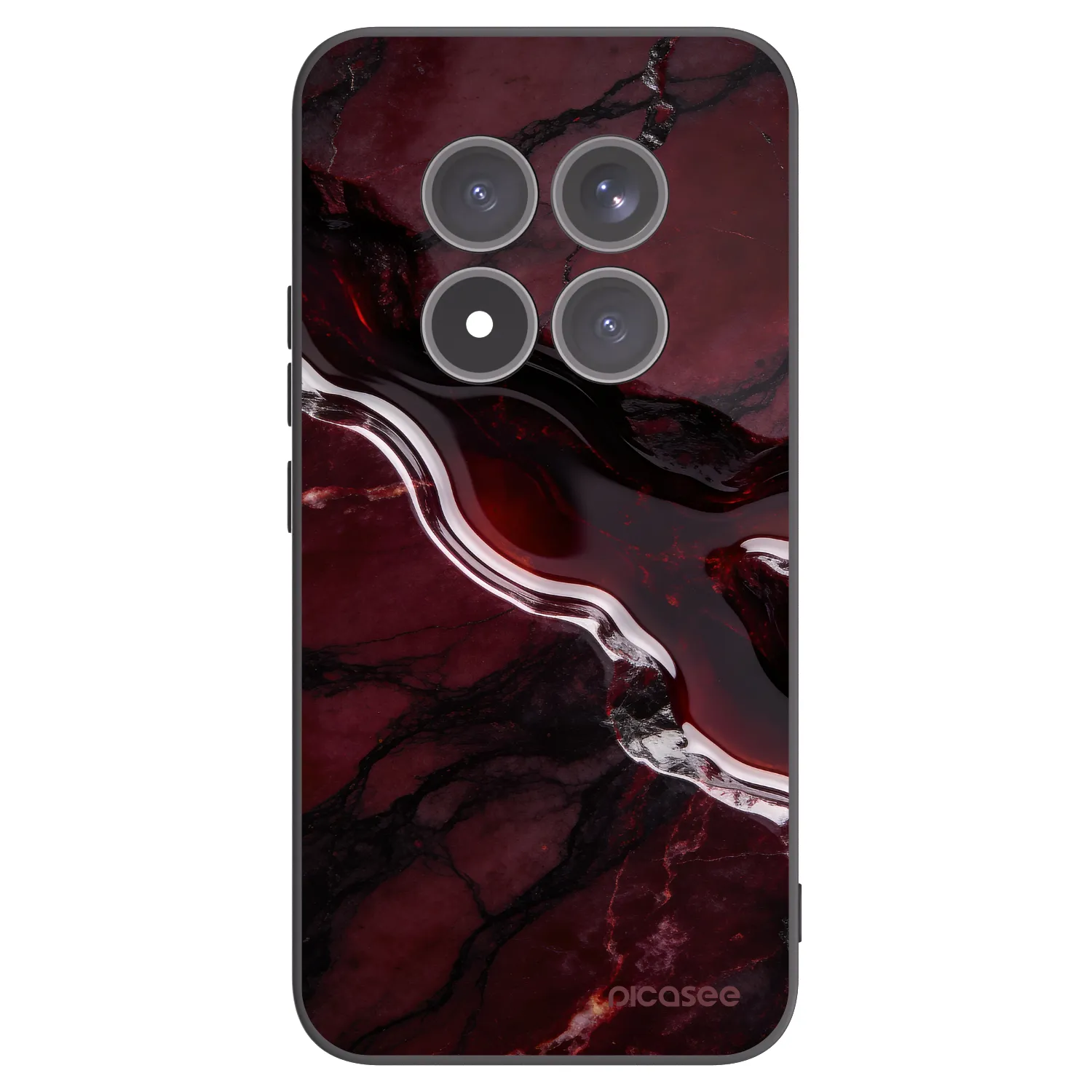 Picasee silikónový čierny obal pre Xiaomi Redmi Note 15 Pro+ - Cherry stone