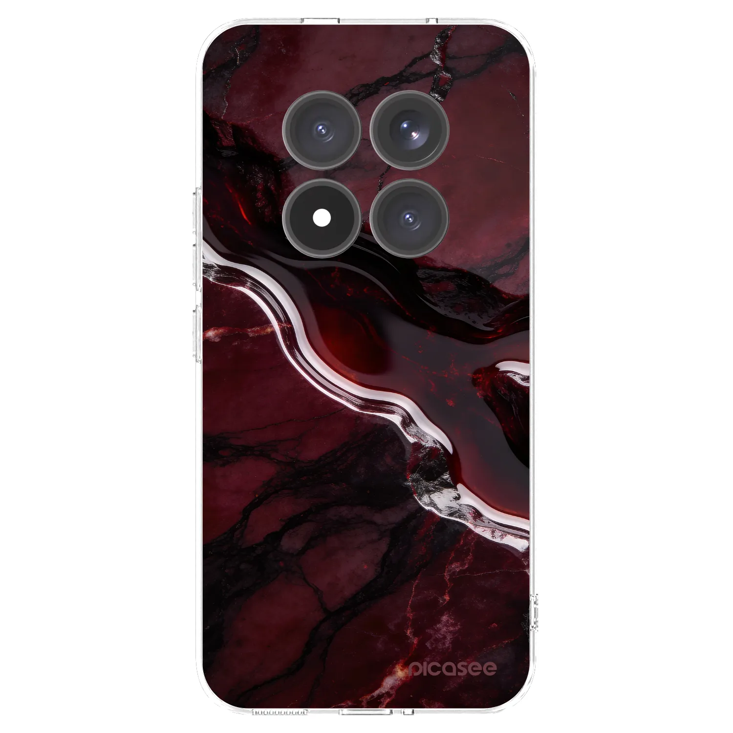 Picasee silikónový prehľadný obal pre Xiaomi Redmi Note 15 Pro+ - Cherry stone