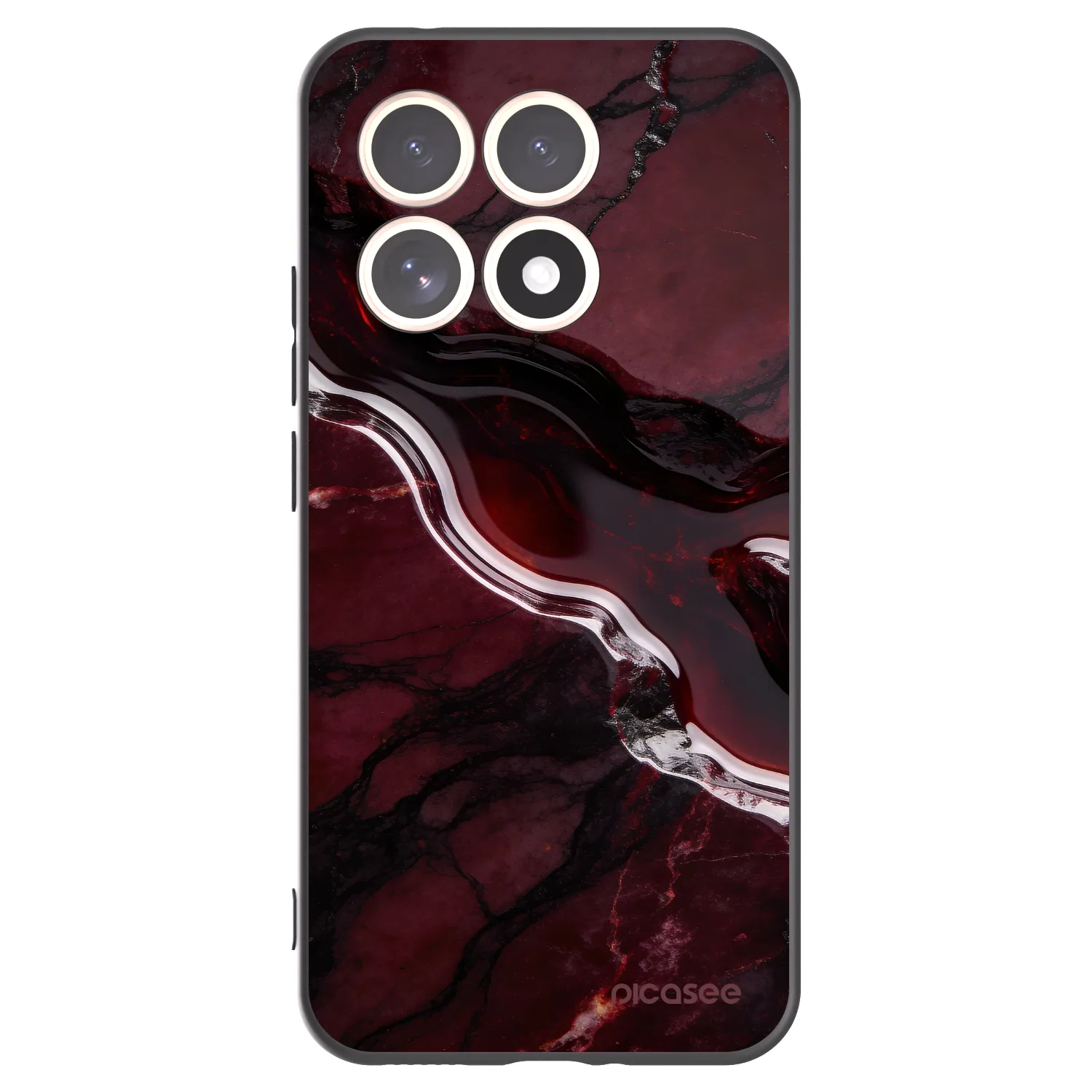 Picasee silikónový čierny obal pre Xiaomi 15T - Cherry stone