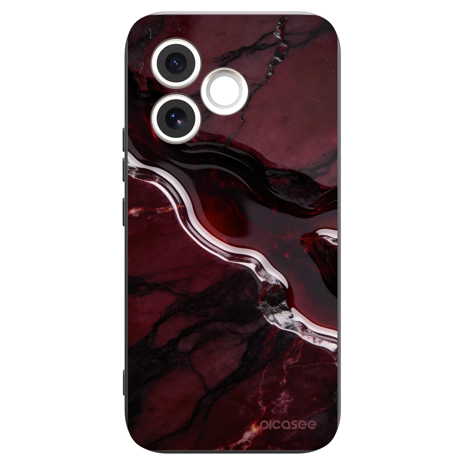 Picasee silikónový čierny obal pre Honor 600 Lite - Cherry stone