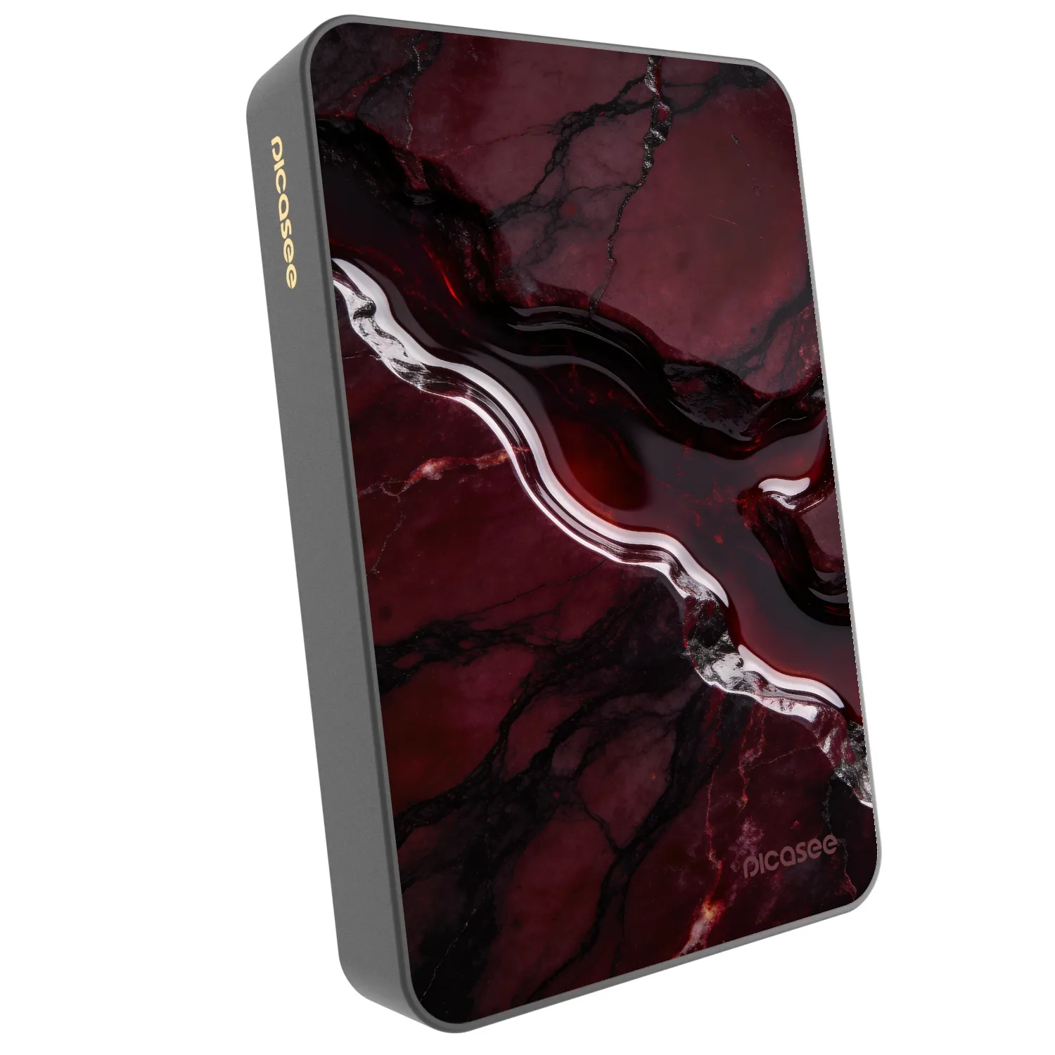 Picasee Powerbanka s MagSafe 10 000 mAh Šedá - Cherry stone