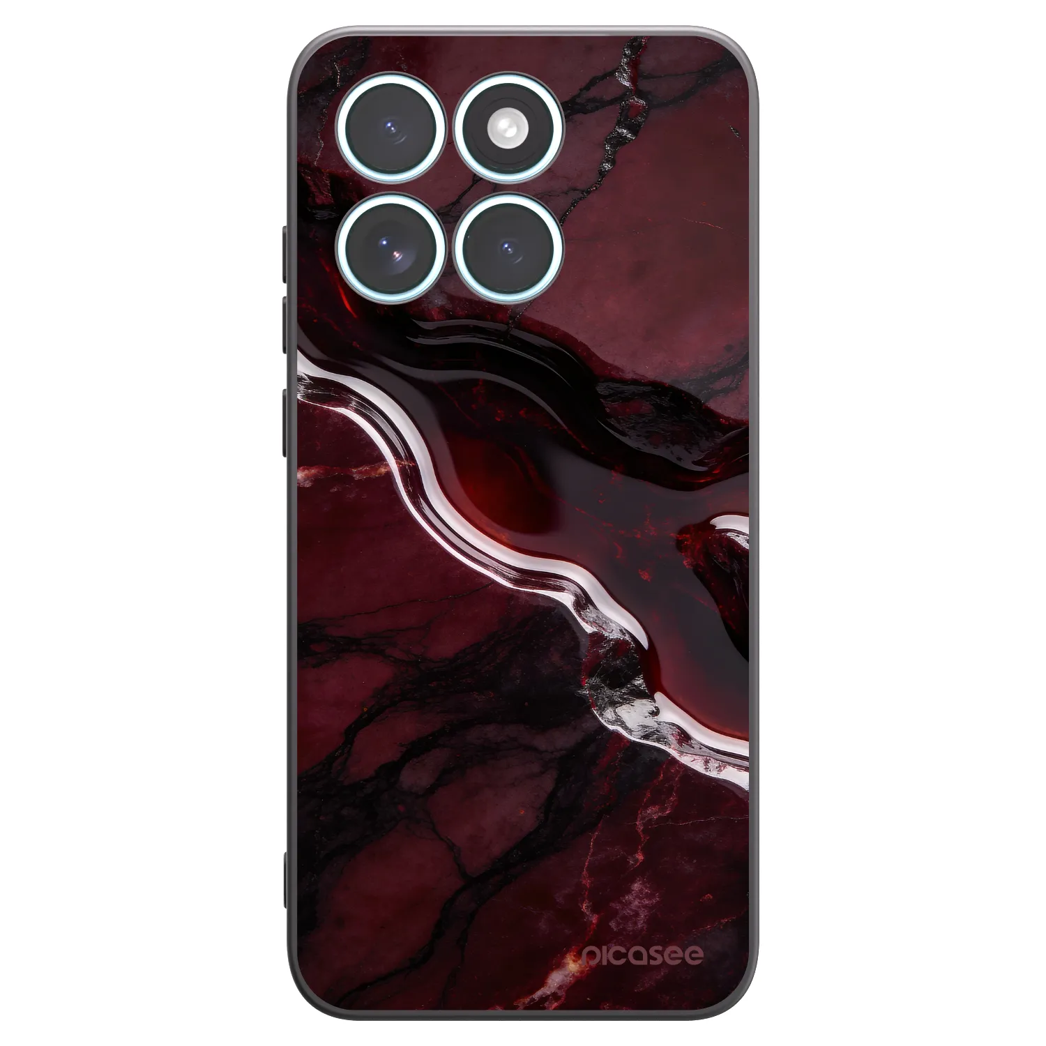 Picasee silikónový čierny obal pre Motorola Edge 70 Fusion - Cherry stone