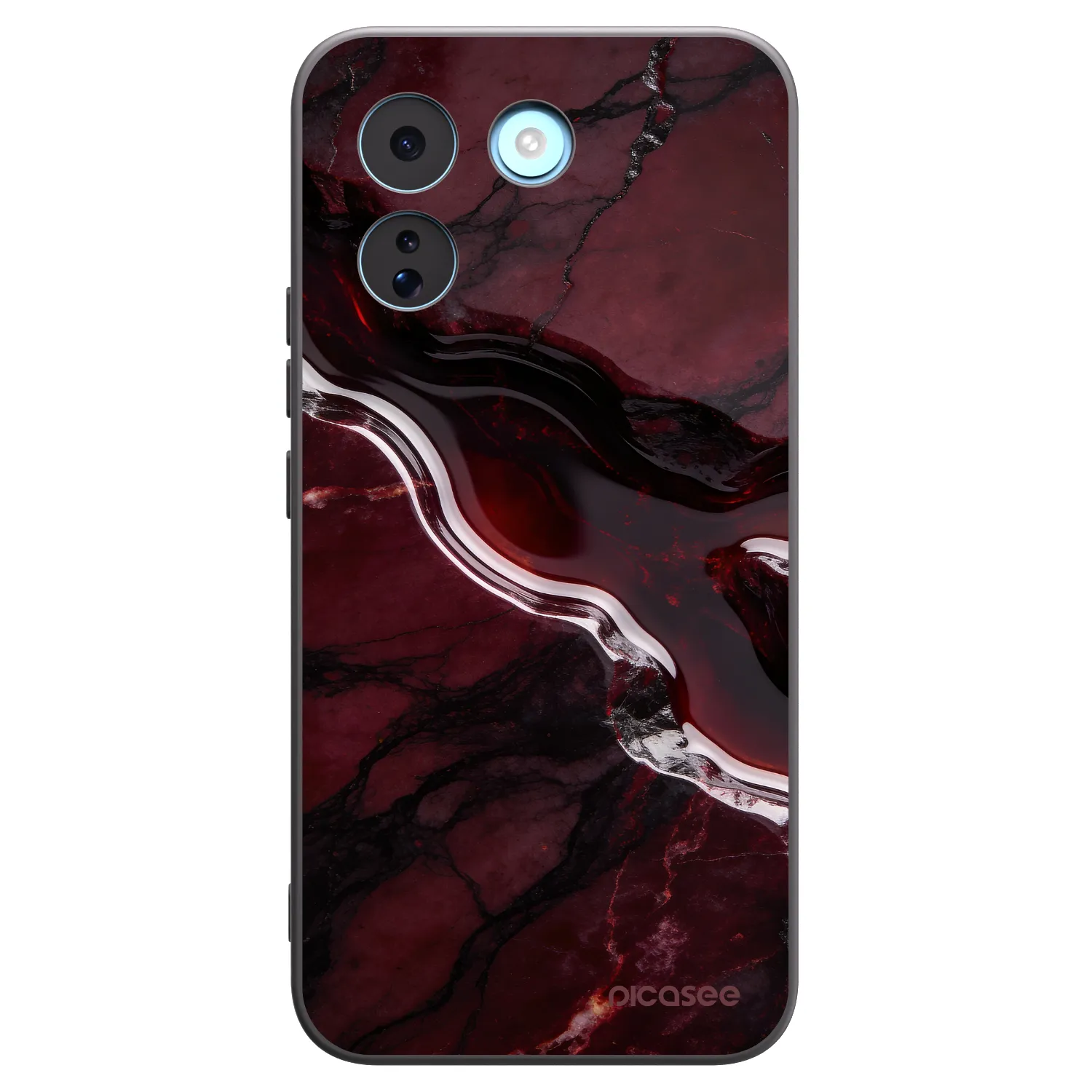 Picasee silikónový čierny obal pre Xiaomi Redmi Note 17 Pro MAX 5G - Cherry stone