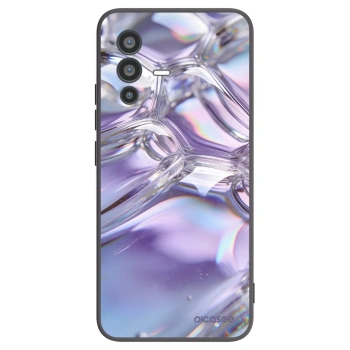 Picasee silikónový čierny obal pre Vivo V23 5G - Iridescent bubbles