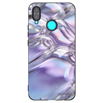 Picasee silikónový čierny obal pre Huawei Nova 3i - Iridescent bubbles
