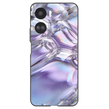 Picasee silikónový čierny obal pre Honor 90 Lite 5G - Iridescent bubbles